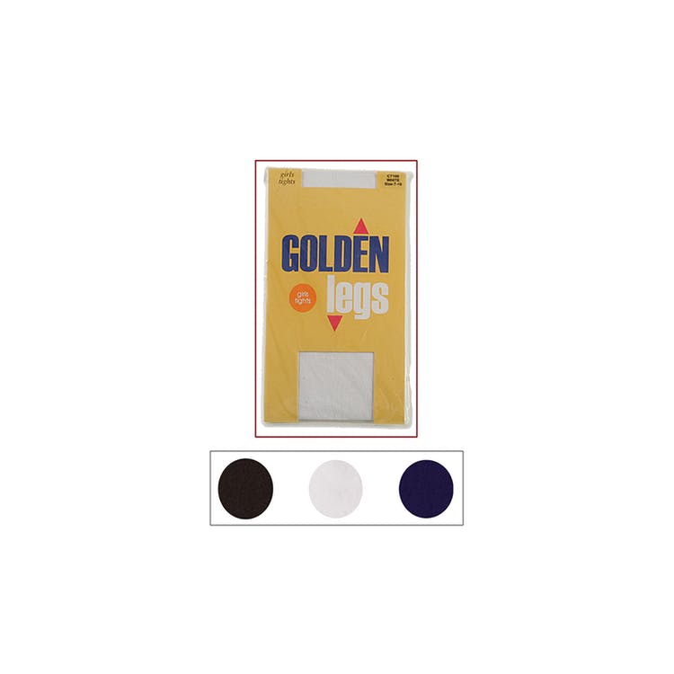 Girl's Tights - White Sizes 7-10 1 Pack 1