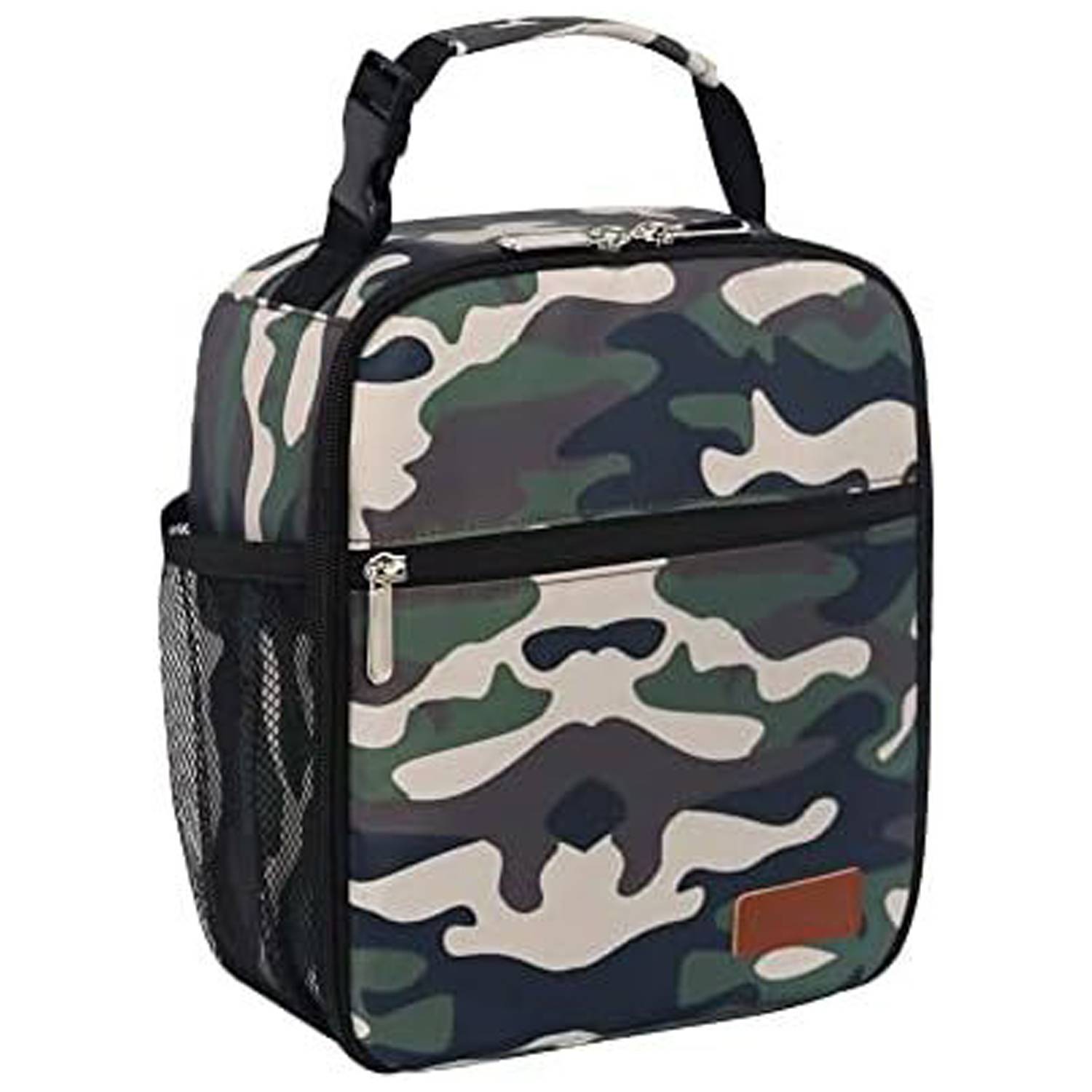 6 Can Oxford Insulated Lunch Cooler Bag w/ Zipper Pocket 6