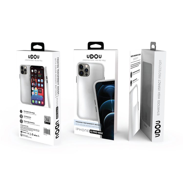 iPhone 12 Pro Max Transparent Colored Edge Protective TPU Case 1