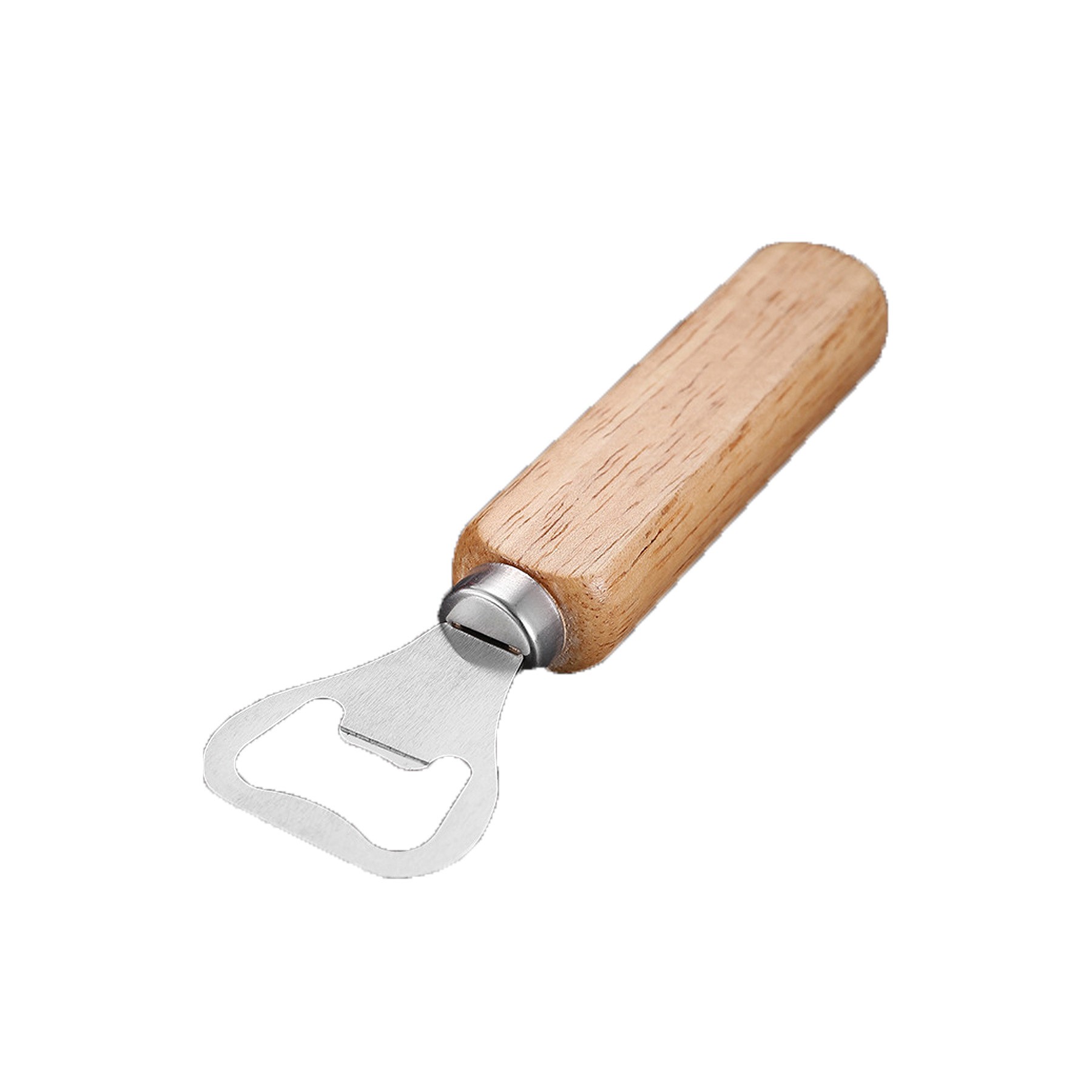 Natural Wood Stainless Steel Bottle Opener 5