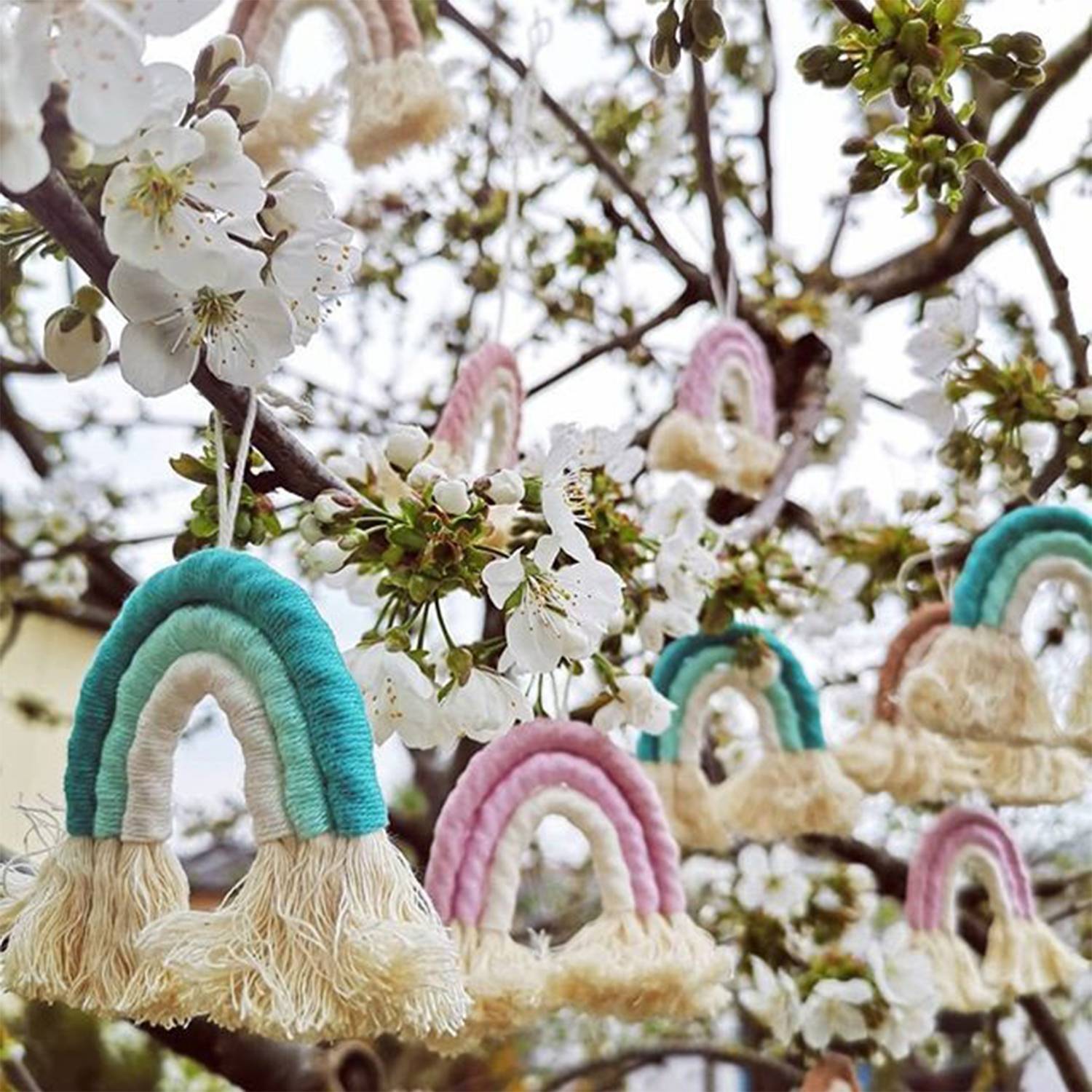 Woven Rainbow Hanging Wall Decoration 3