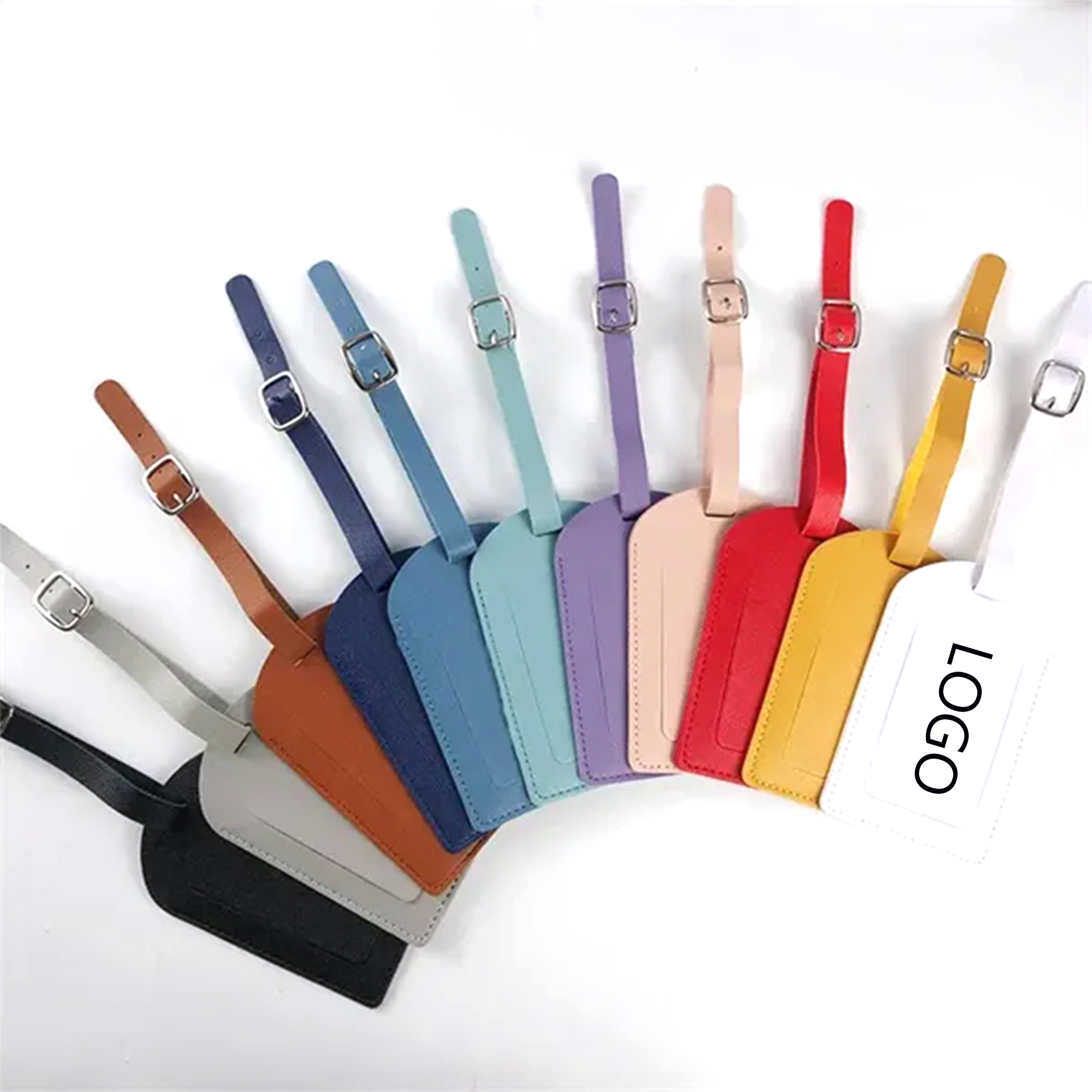 Travel PU Leather Luggage Tag 2
