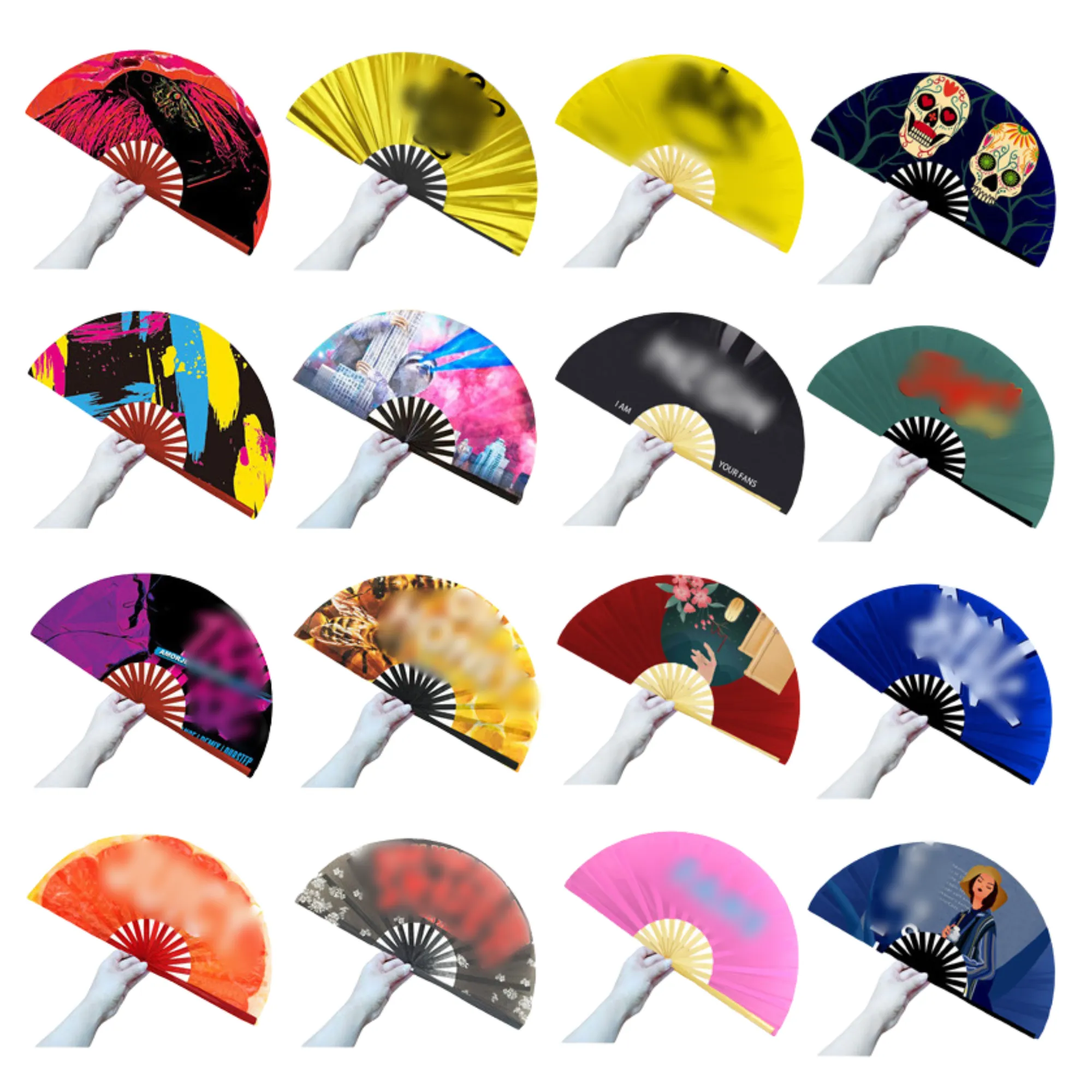Kung Fu Fan Advertising Folding Fan Customizable Material 3