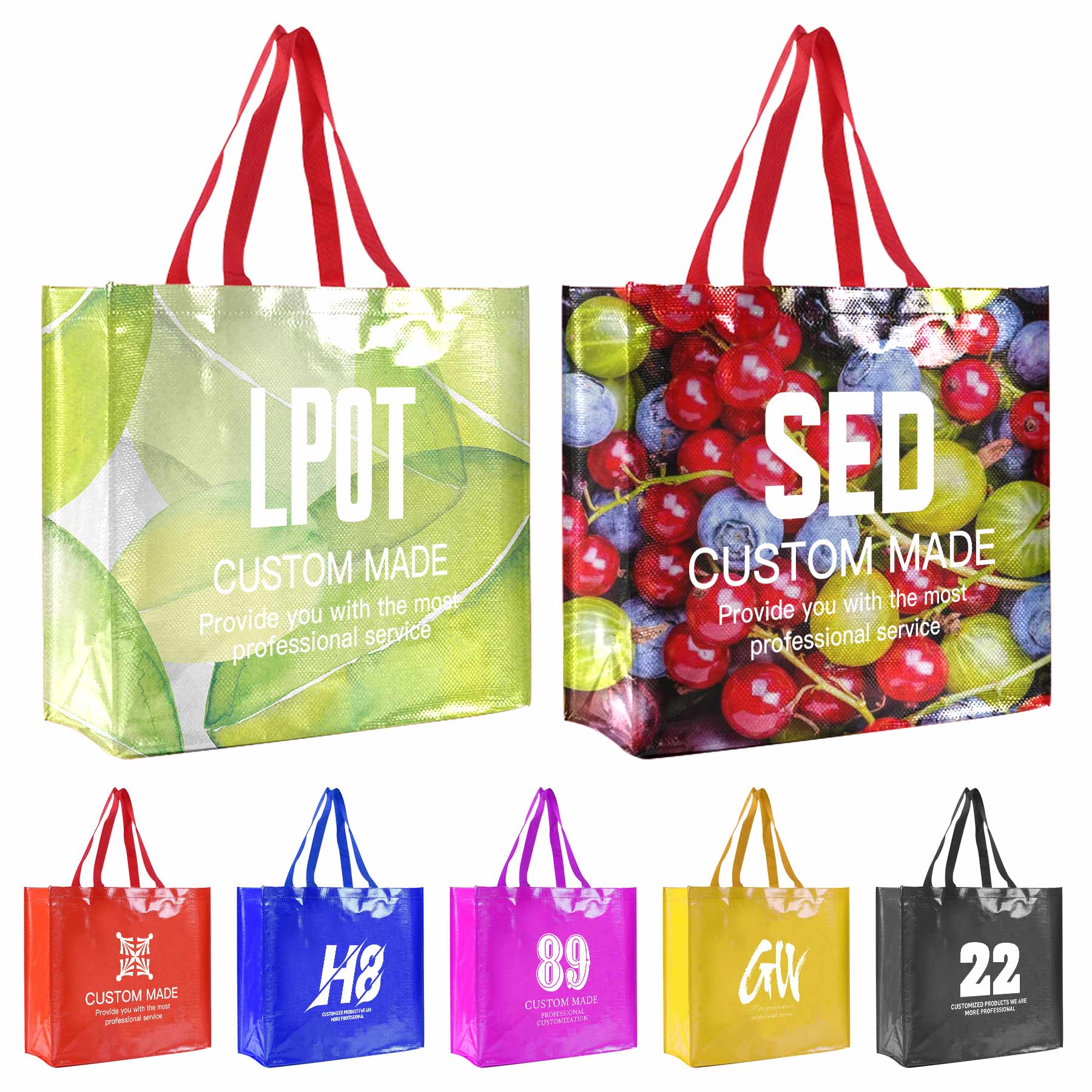 Laminated Reusable Grocery Shopping Bag 2