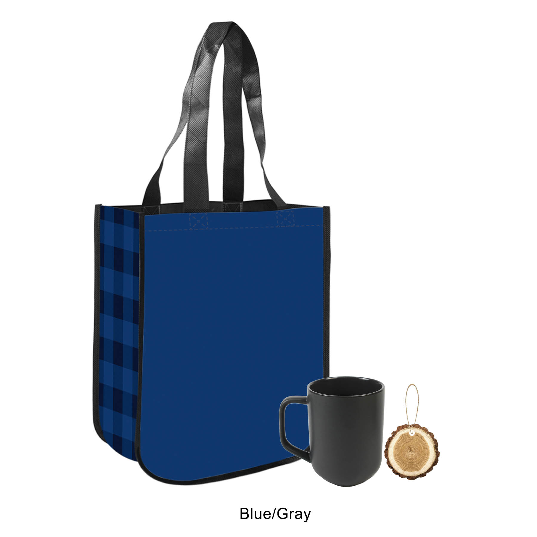 Buffalo Plaid Christmas 3" Trunk Design Ornament Gift Set 2