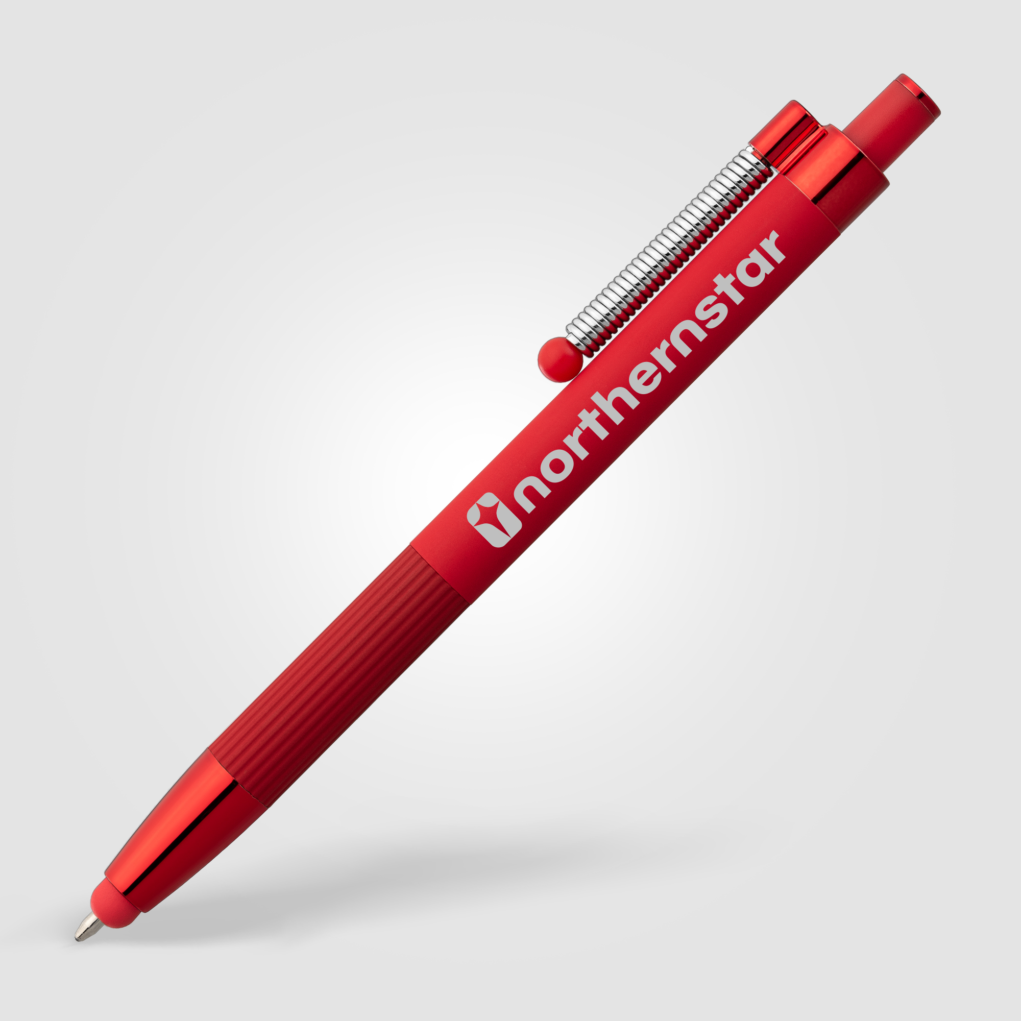 Lisbon Recycled Aluminum Monochrome Fidget  Stylus Pen 7