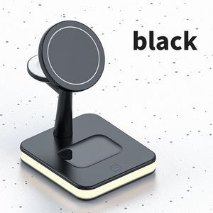 3 In 1 Wireless Charger Stand 25W Magnetic With Light 2
