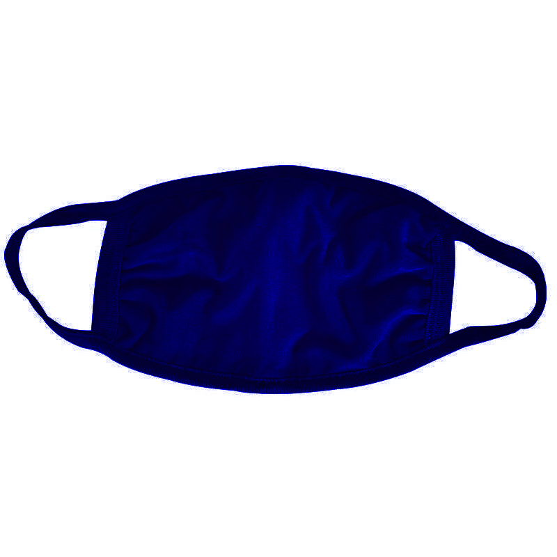 Royal Blue Cotton Face Mask 3