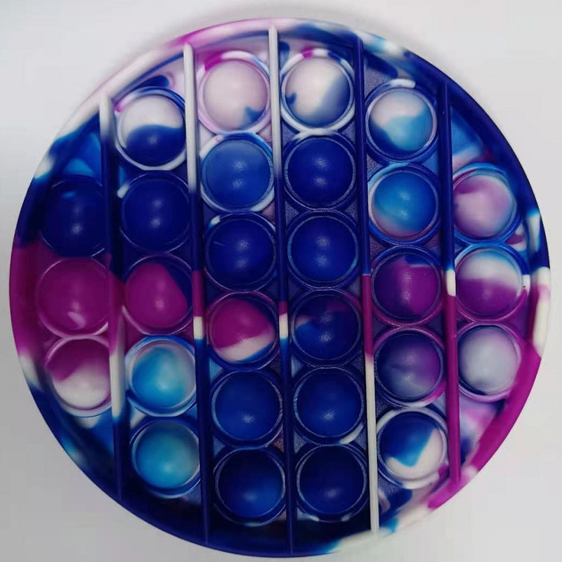 Round Camo Push Pop Bubble Sensory Toy 4