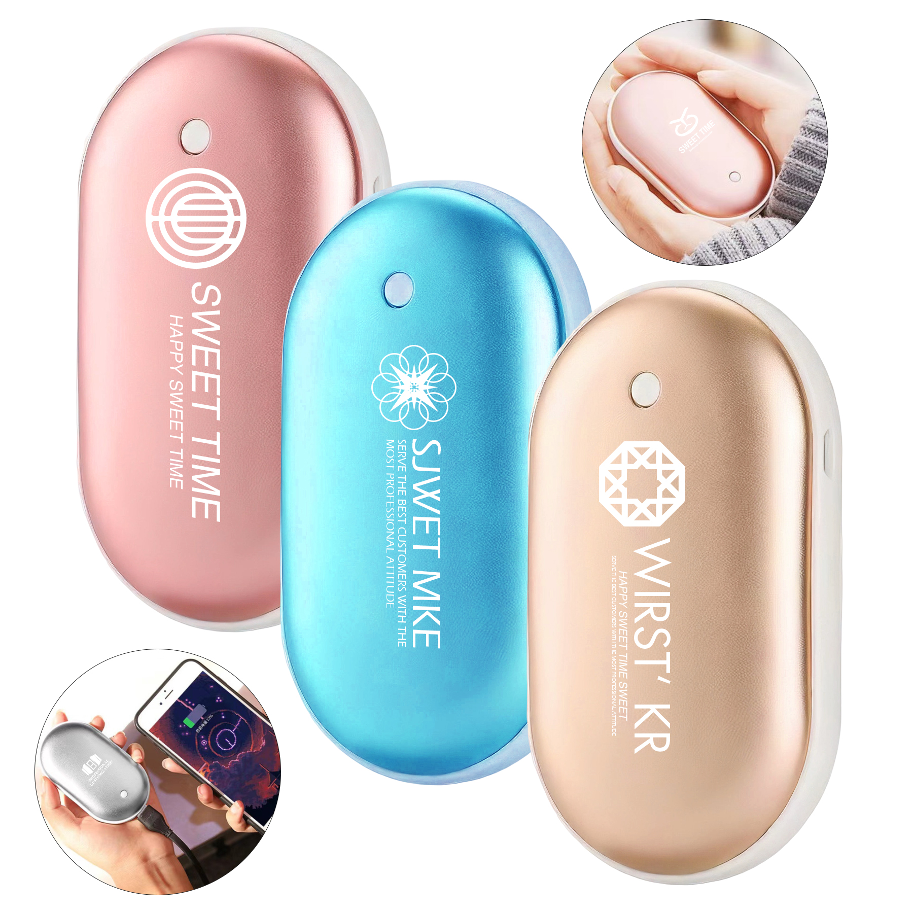 Pocket USB Charge Hand Warmer Heater 12