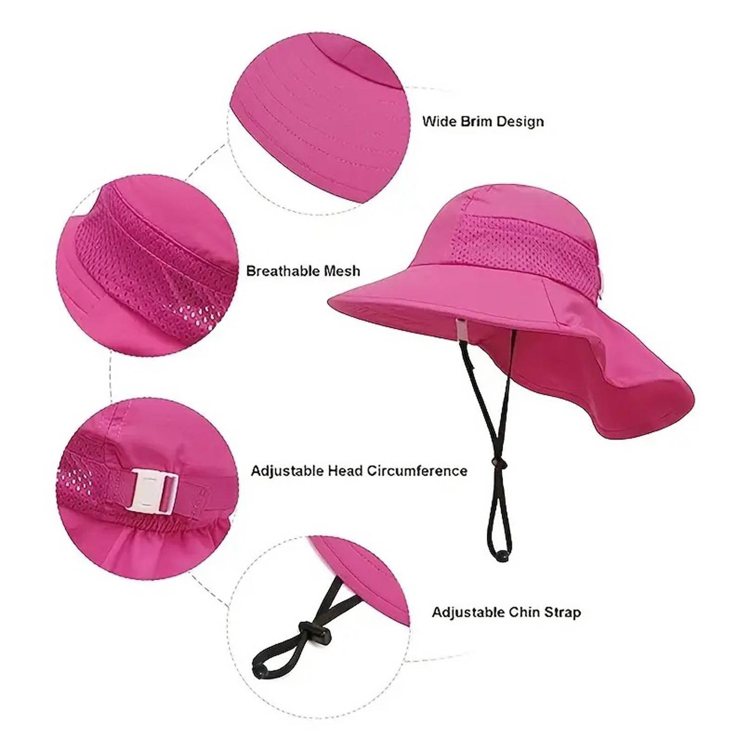 Adjustable Wide Brim Toddler Sun Hat 9