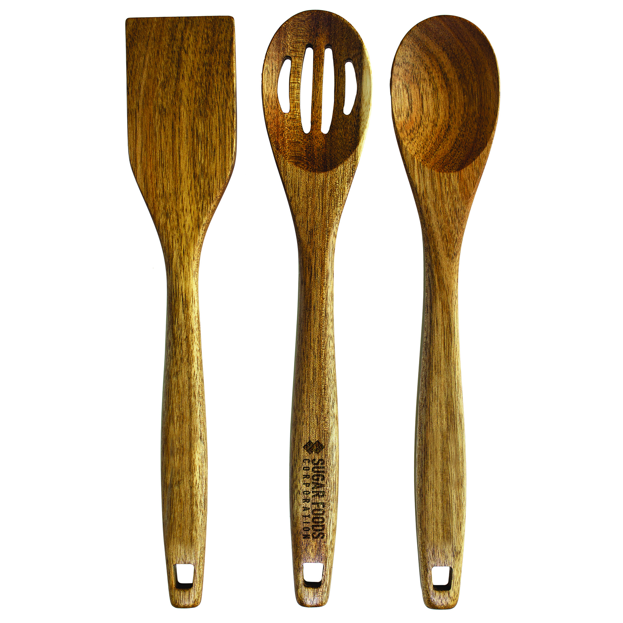 TB Home® 3-Piece Acacia Cooking Utensil Set
