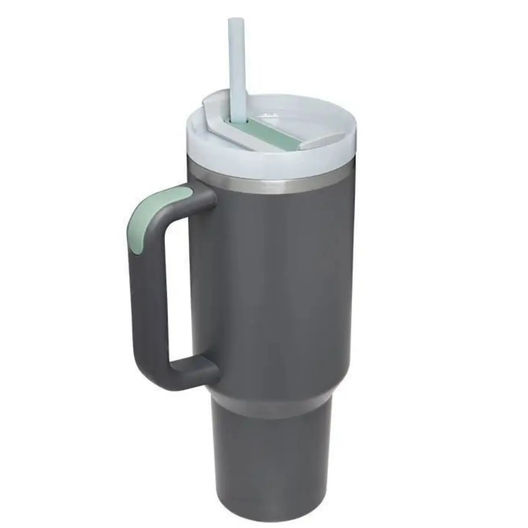 40 Oz Vacuum Tumbler w/ Handle & Straw 14