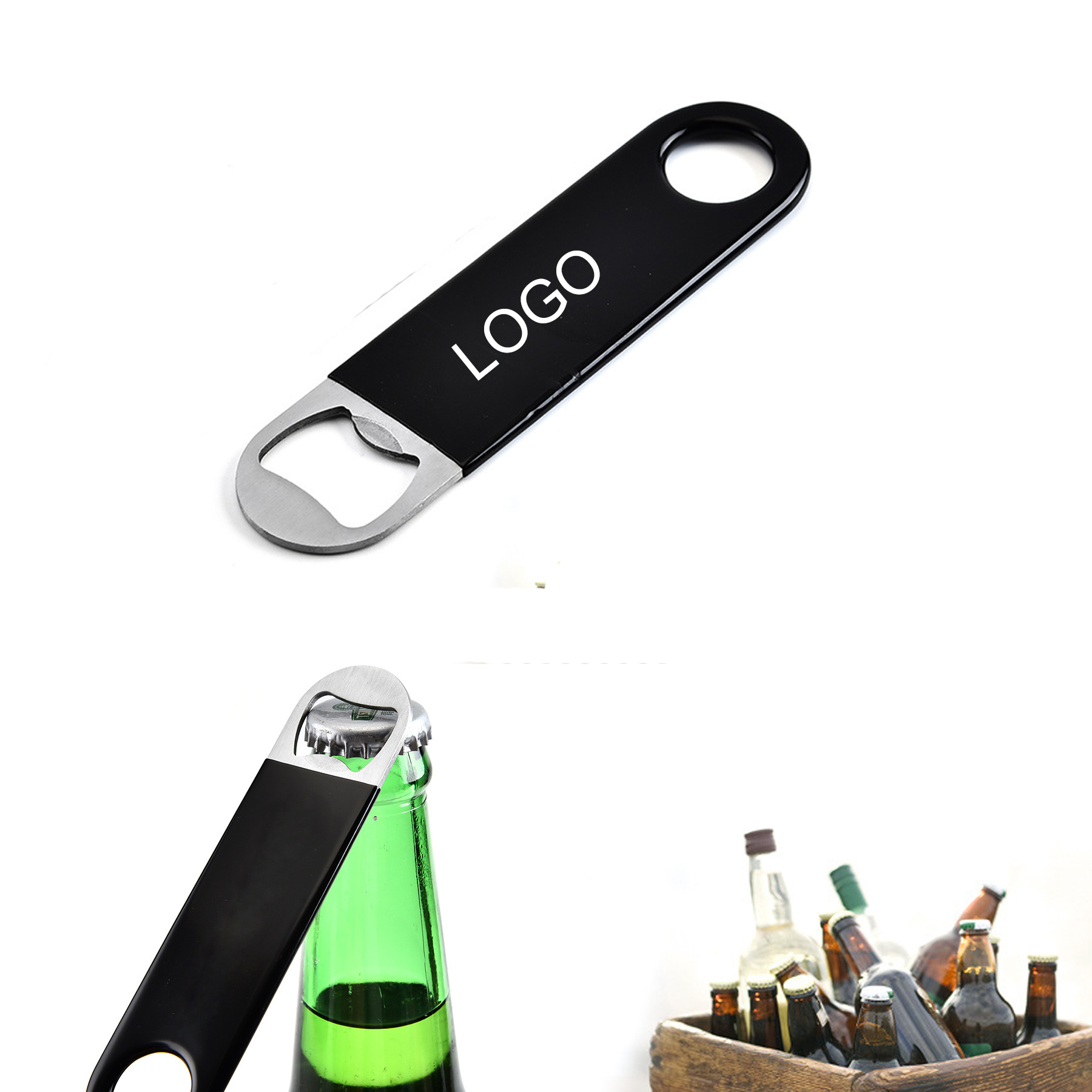 PVC Handle Stainless Steel Bottle Opener 2