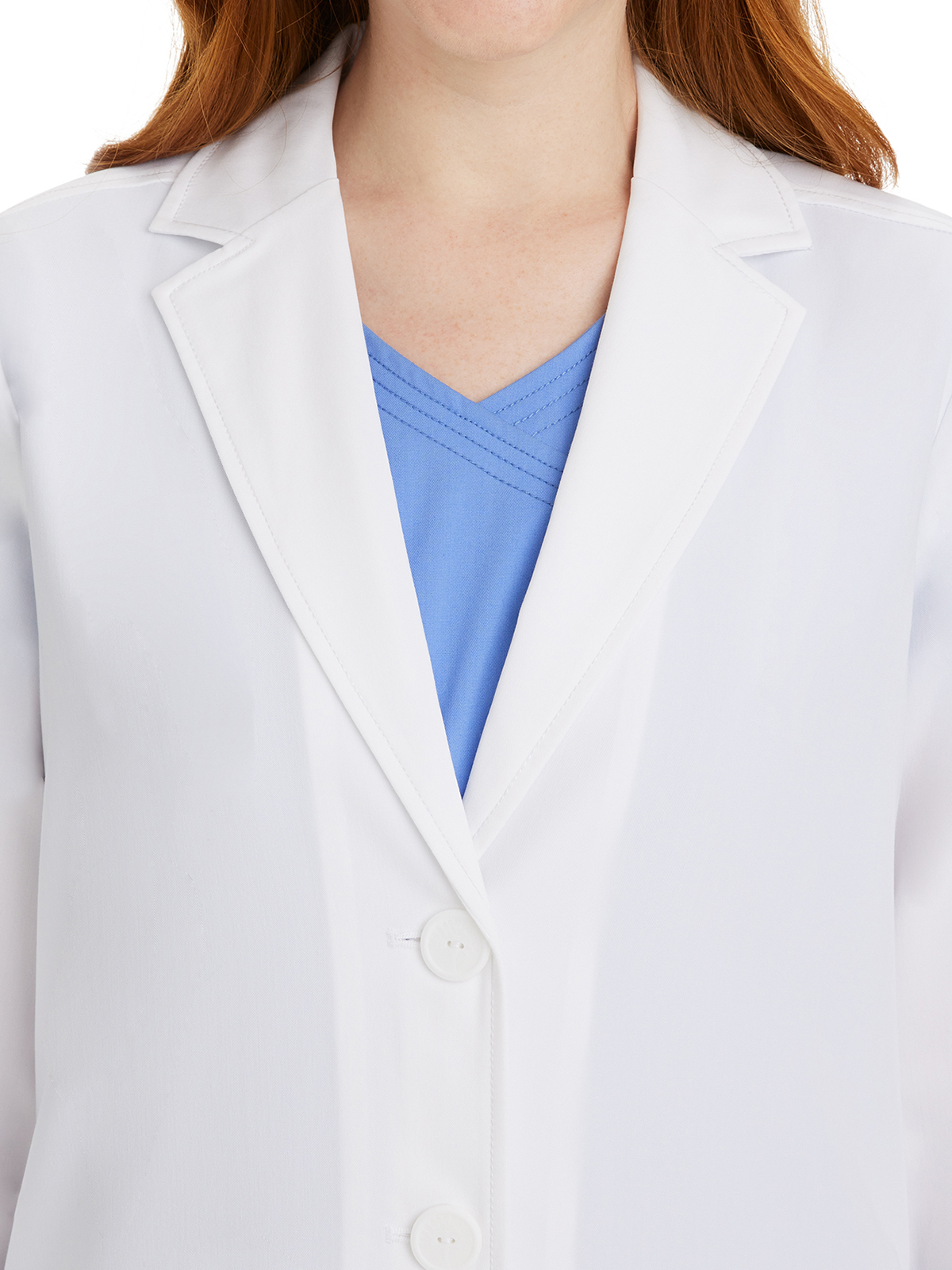 Healing Hands - The White Coat - Women's Two-Pocket 31" Consultation Notched Collar Lab Coat 3