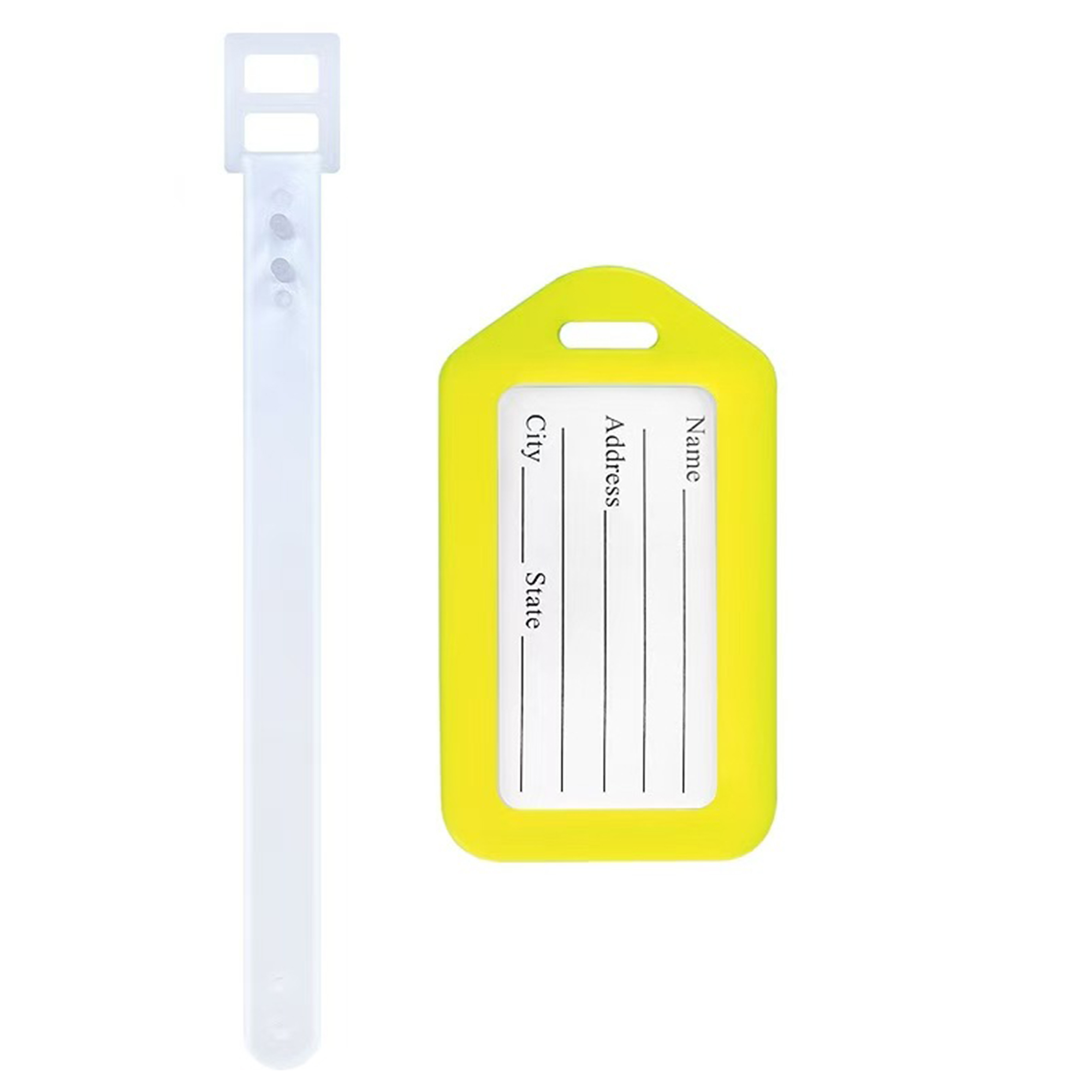 Durable Plastic Luggage Tag With ID Card 7