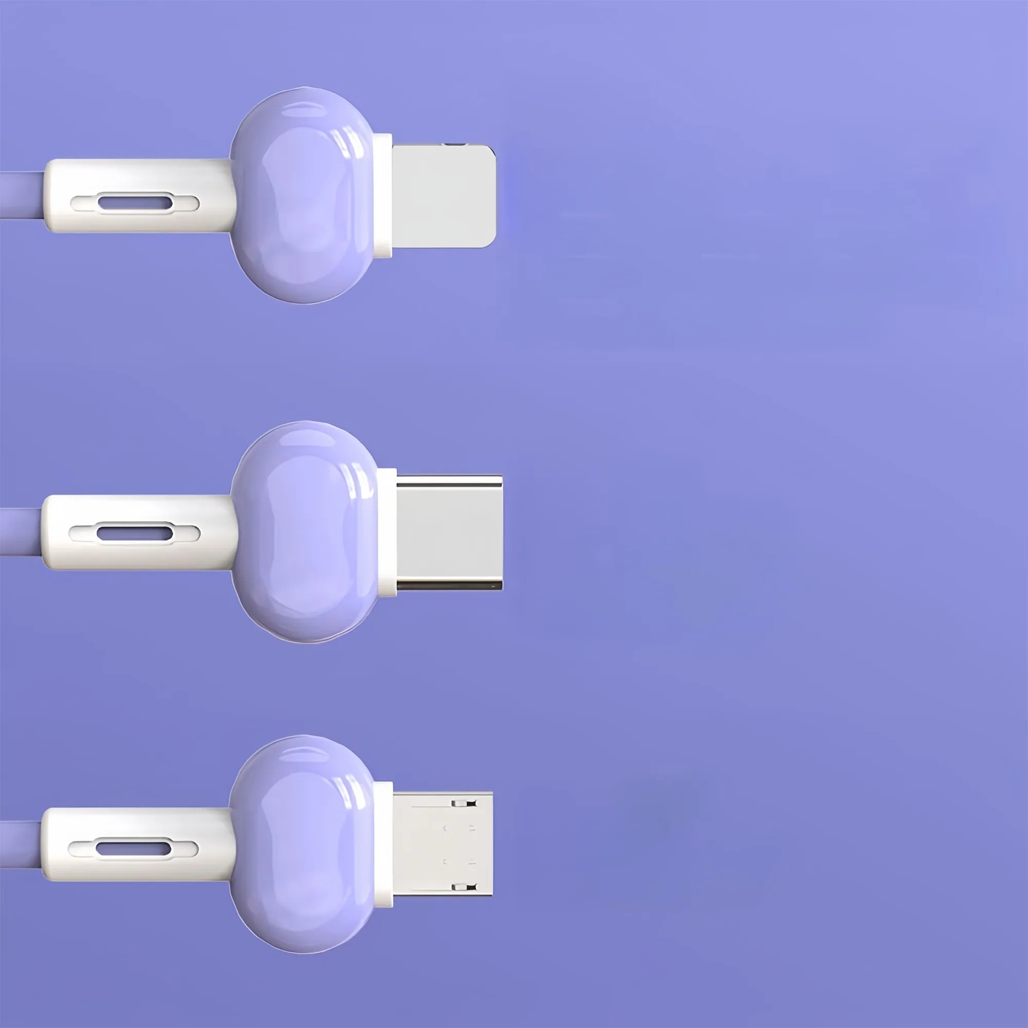 Three-in-one Fast-charging Keychain Data Cable 3