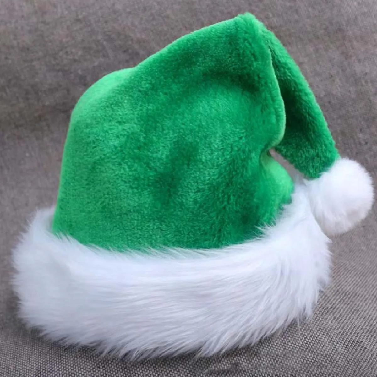Santa Claus Costume Deluxe Plush Hat 3