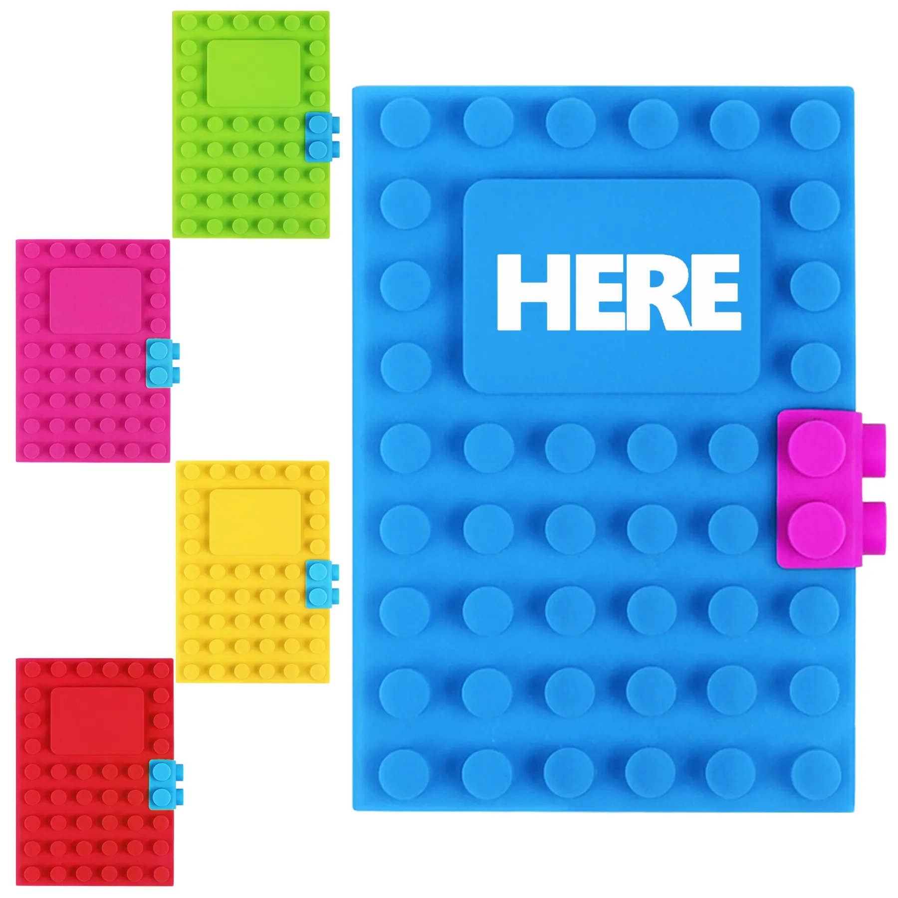 A6 Fun Building Block Silicone Notebook 4