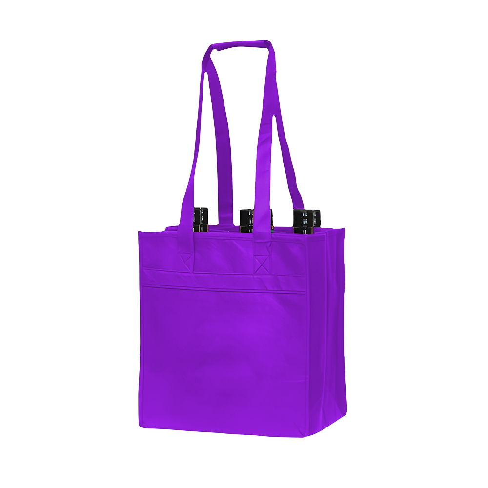 Tuscany Wine Bag - 4 Bottles Tote With Pocket 9