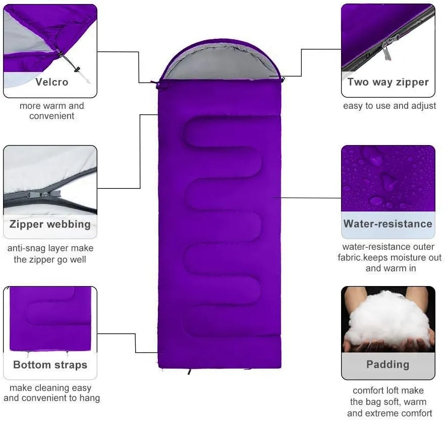 Microfiber Filled 5-20 Degree Sleeping Bag 6