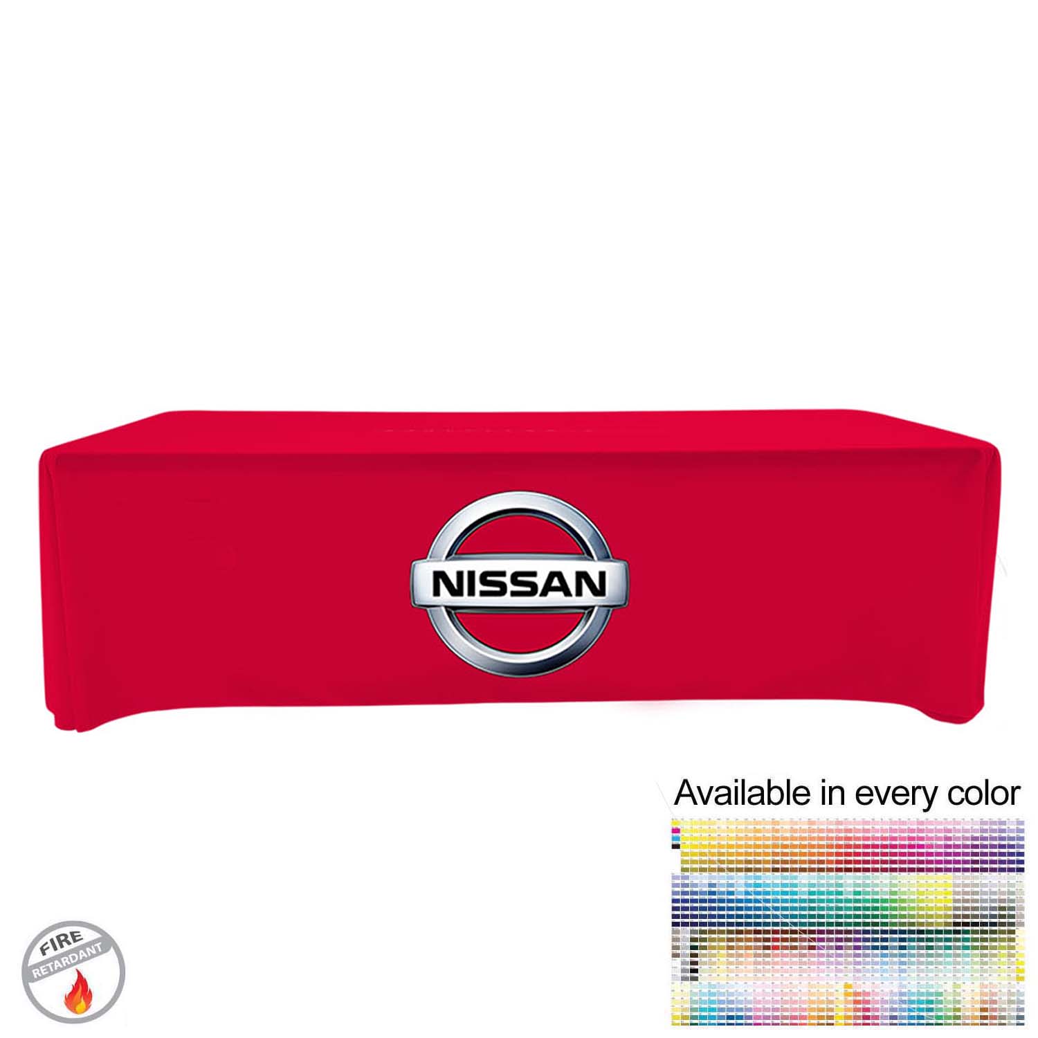Tradeshow Booth Package Supreme, 10' EuroFit Tension Fabric Wall Display and PREMIUM 8' Tablecloth 1