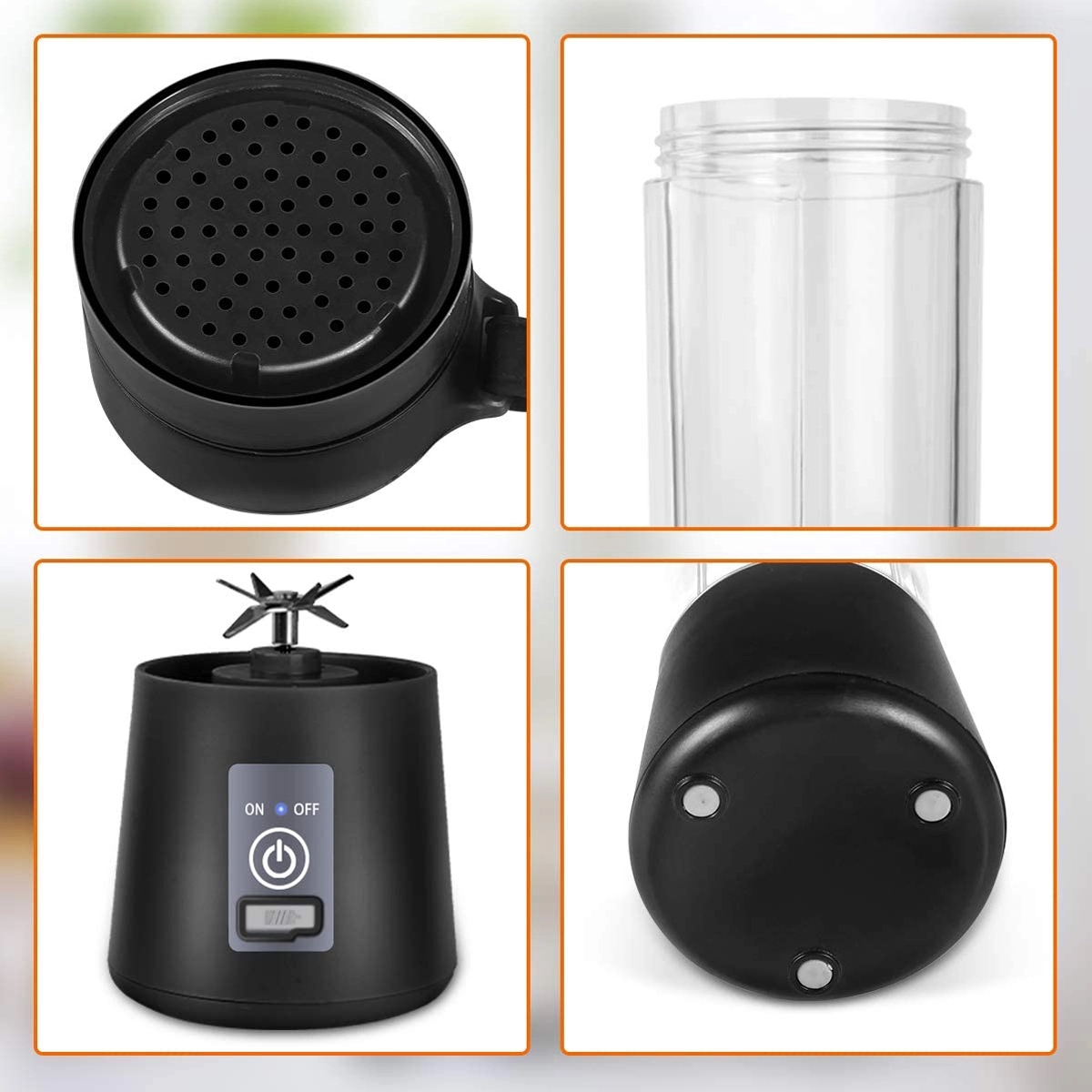 Portable Blender with Six Blades 2