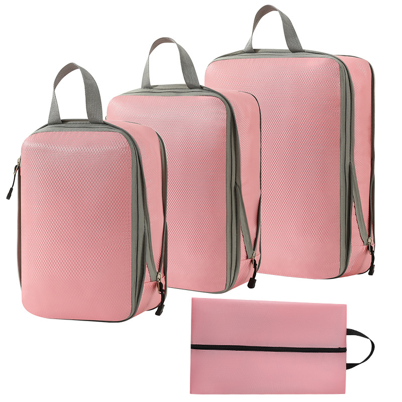 4-Piece Deluxe Compression Packing Cubes Travel 6