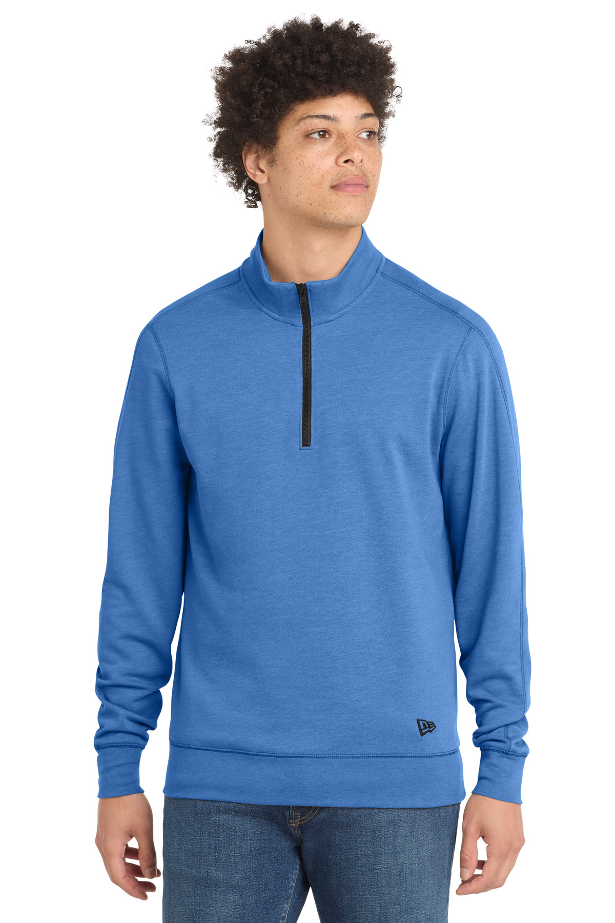 New Era Tri-Blend Fleece 1/4-Zip Pullover. NEA512, custom hoodie or sweatshirt with logo imprint 27