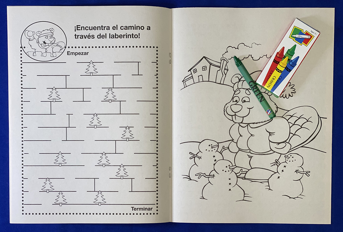 COLORING SET - Holiday Fun (Spanish) Coloring Book Fun Pack 5