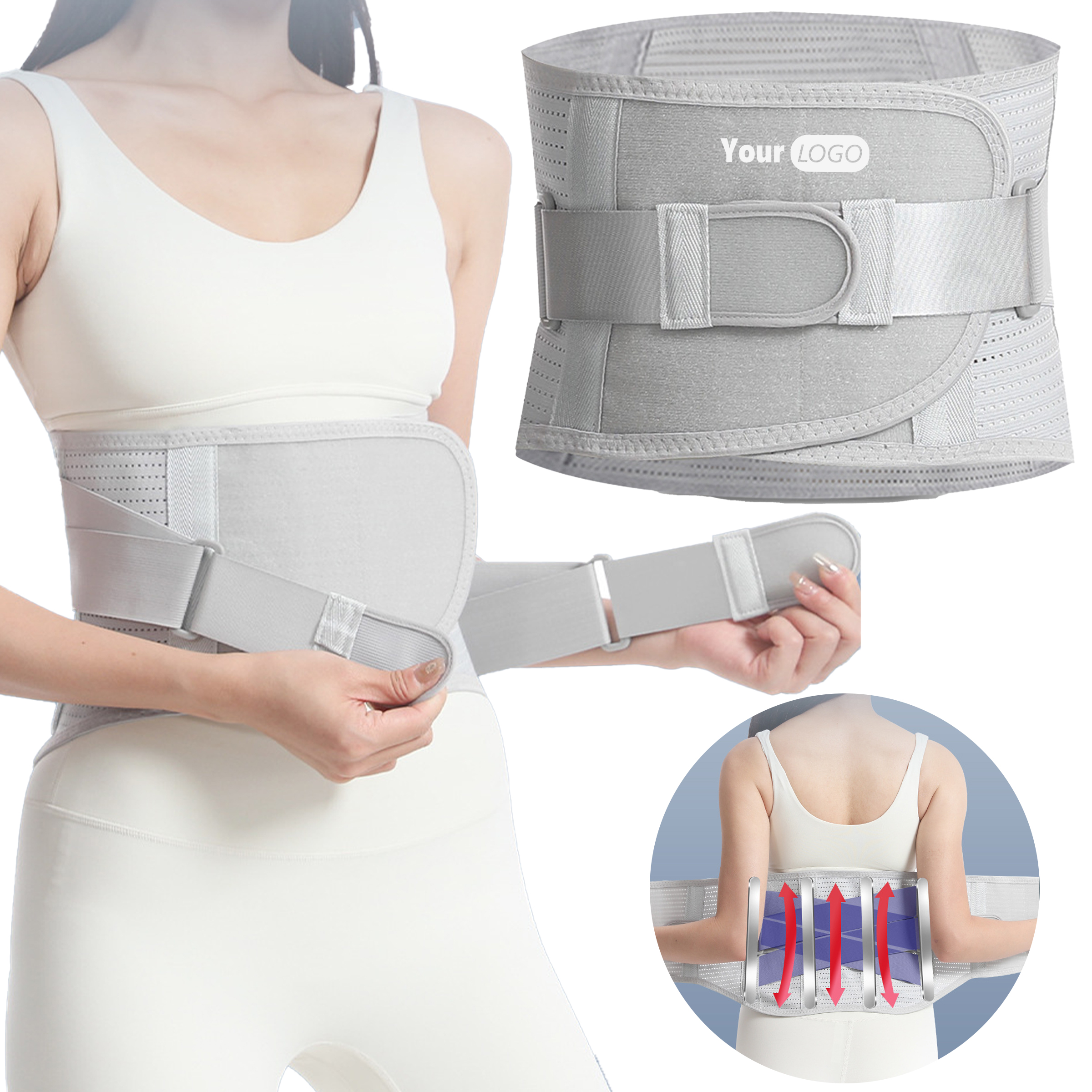 Polyester Breathable Sports Compression Waist Belt 3