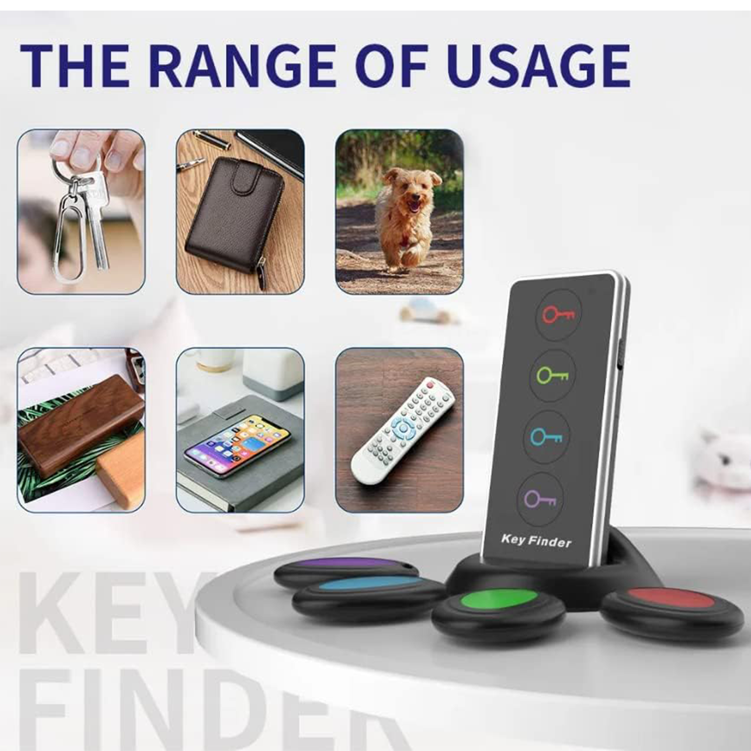 Wireless Key Finder one drag four 2