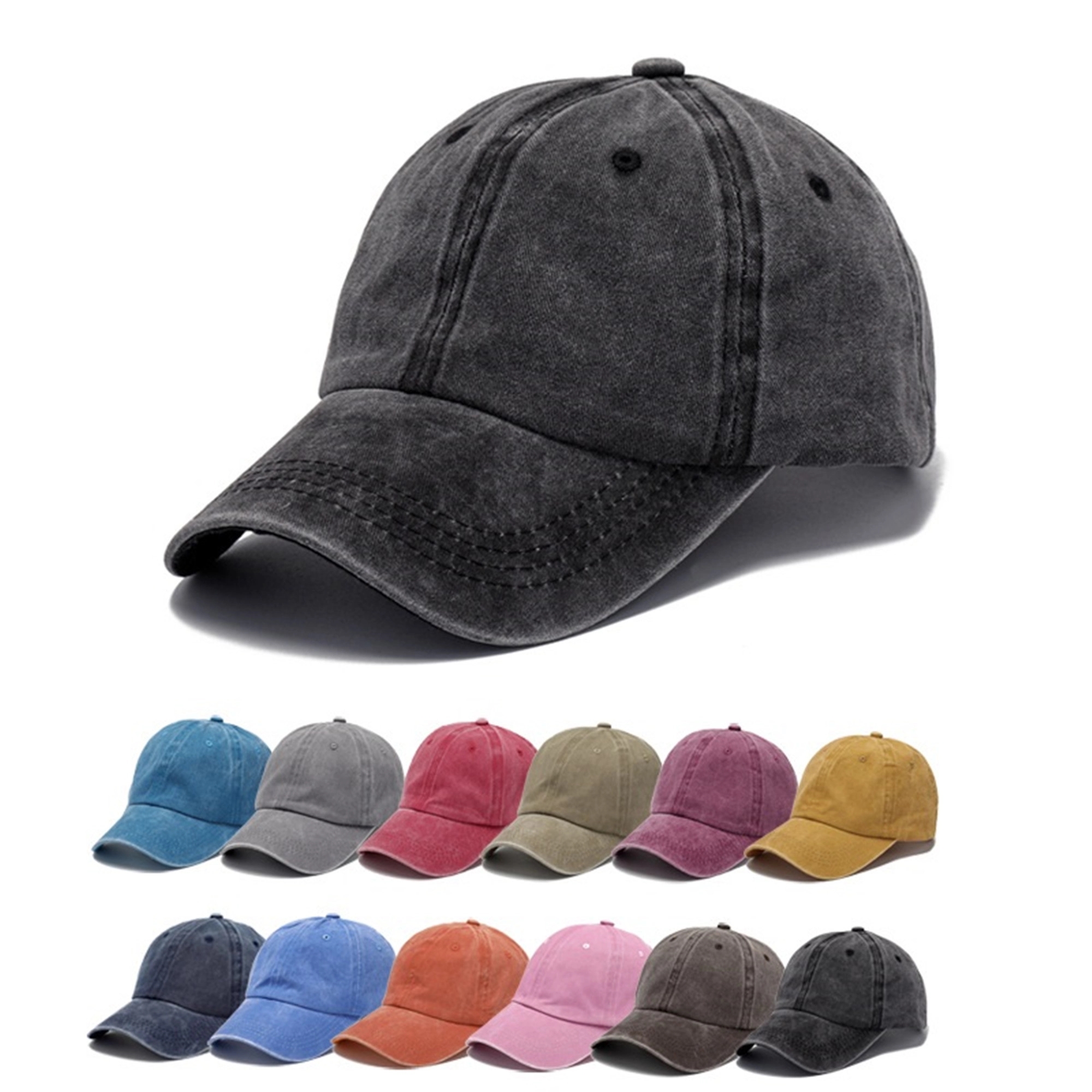 Vintage Washed Distressed Cotton Hat Baseball Cap 6