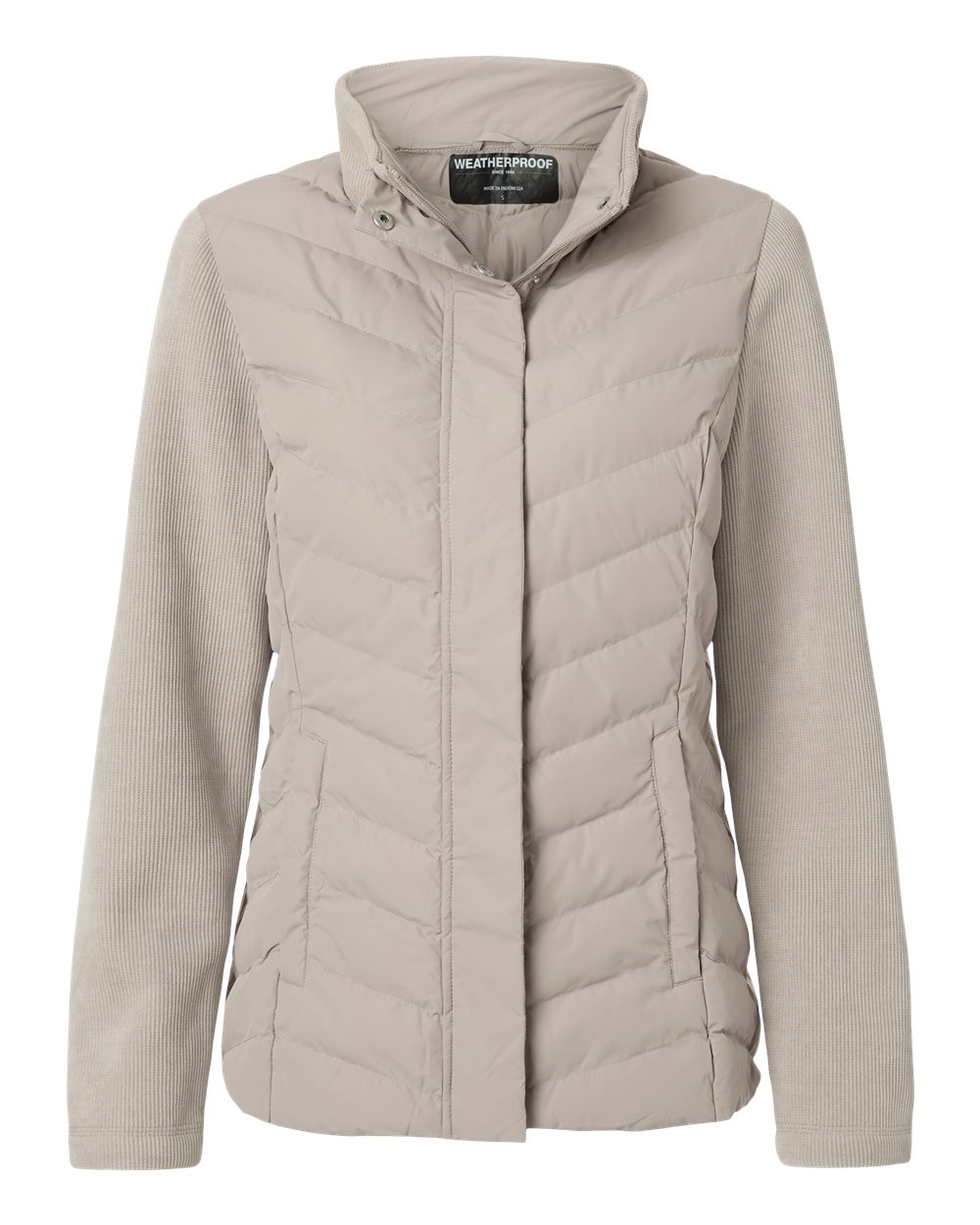 Women's Mixed Media Chevron Jacket - W26719 8