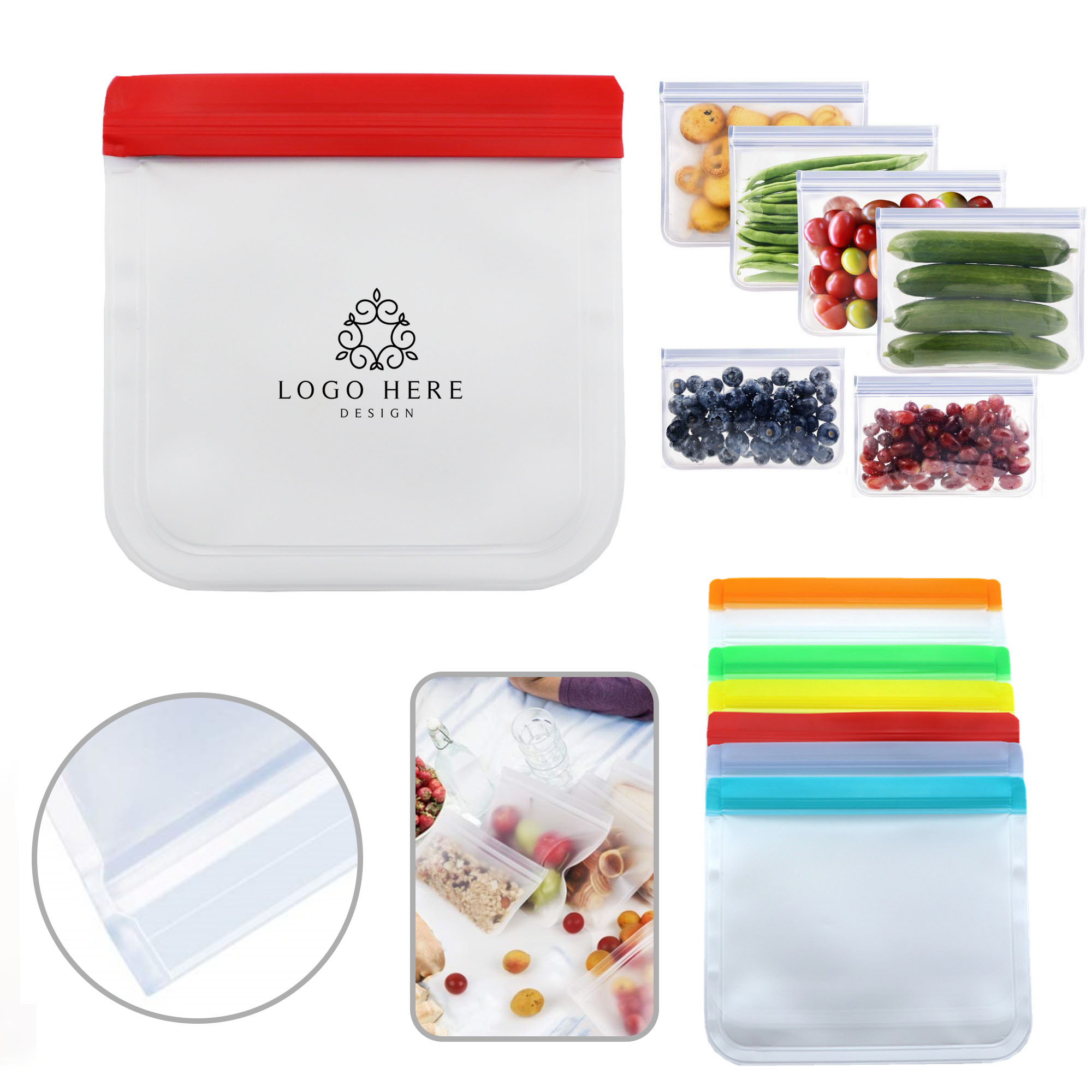 Reusable PEVA Food Storage Bags 2