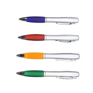 Silver Barrel LED Flashlight Pen 8