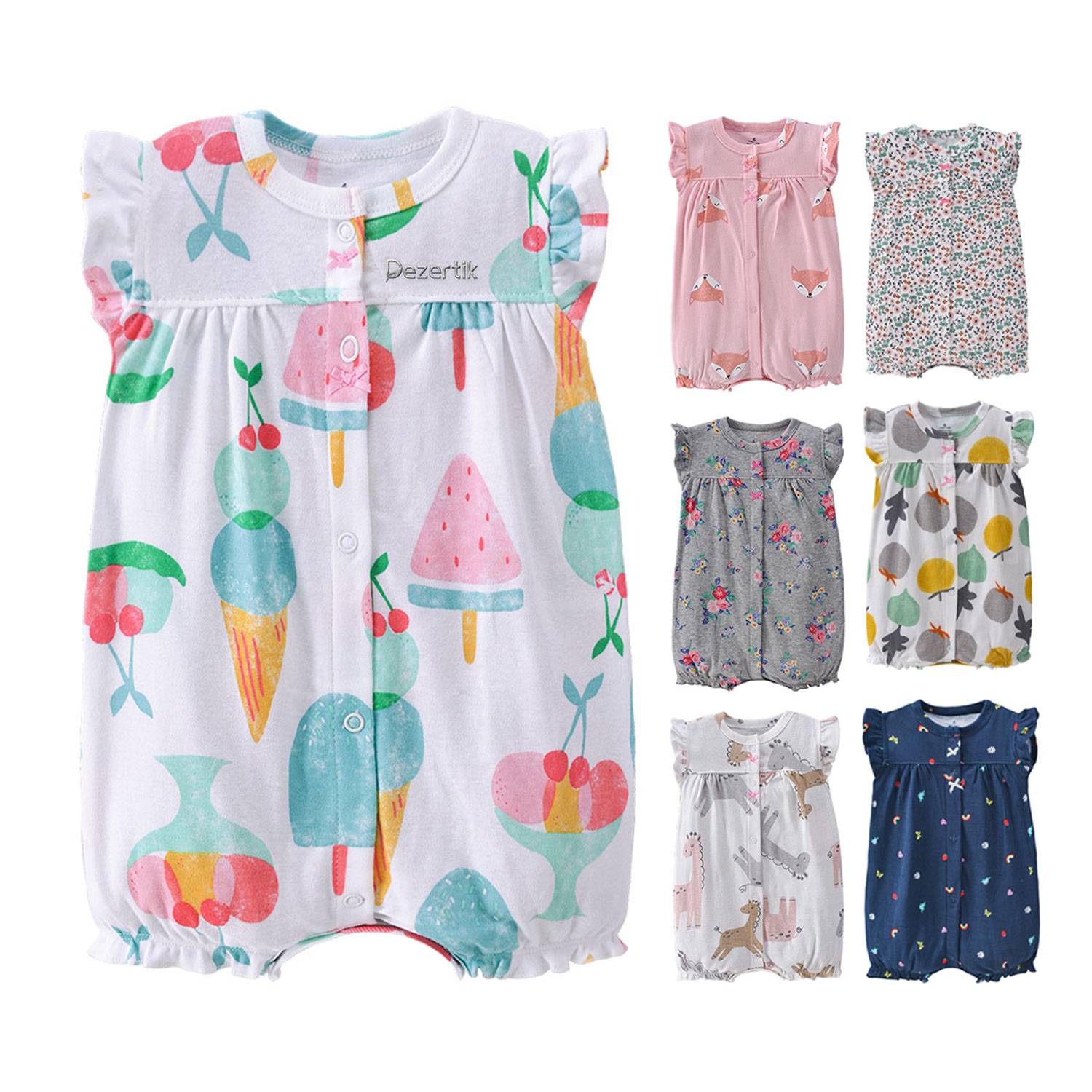Summer Thin Cotton Baby Romper 2