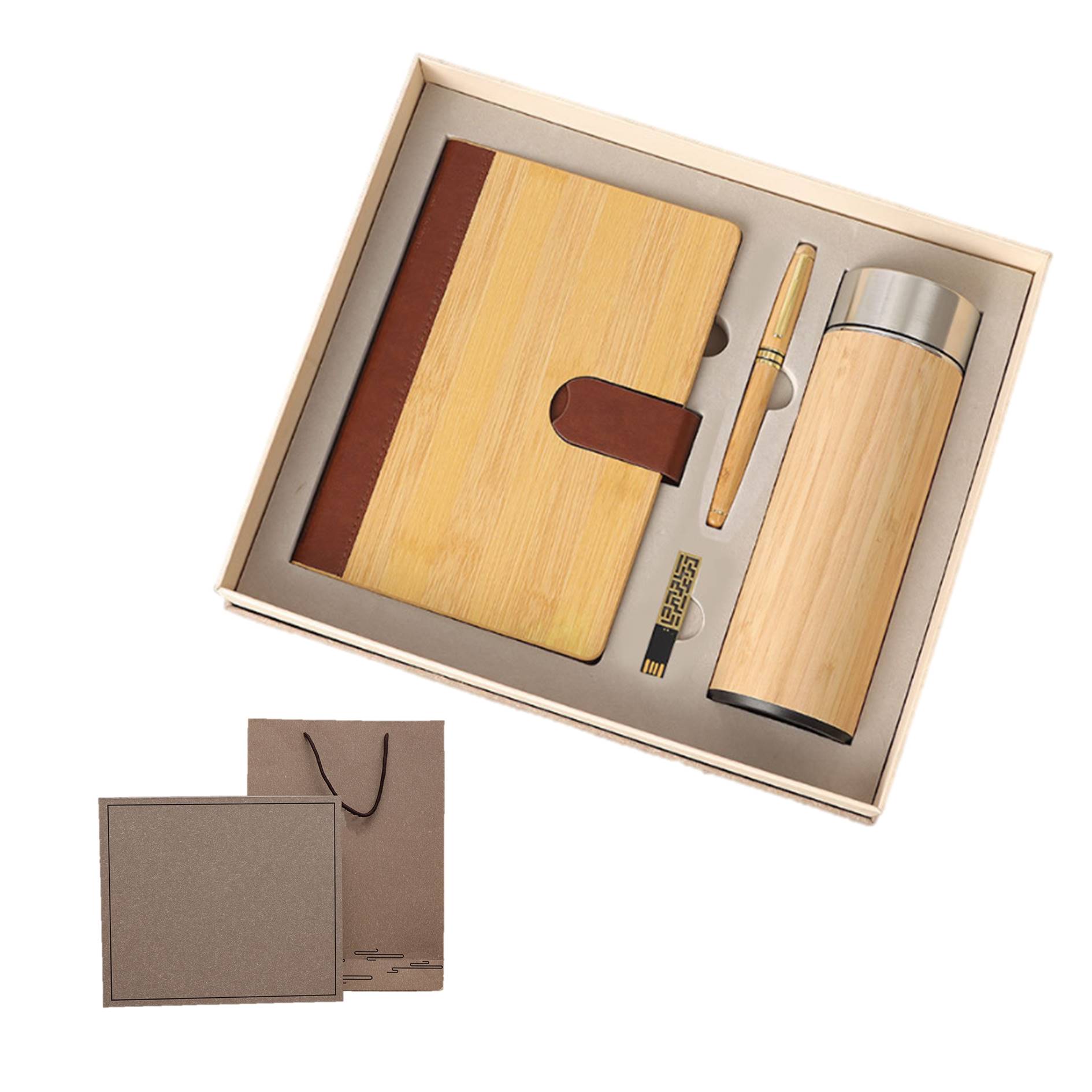 Business Set Tumbler Journal Pen Flash Drive 3
