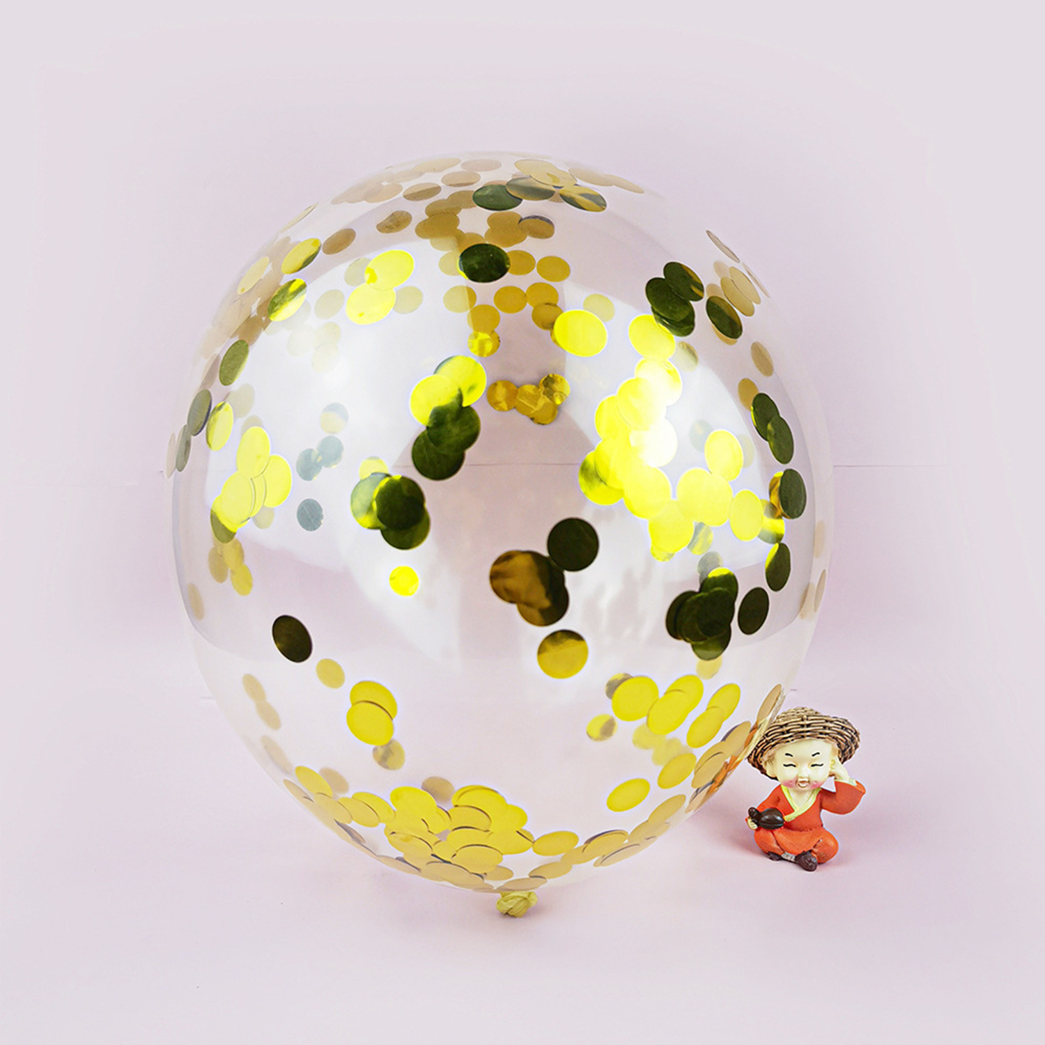 12" Party Decorations Transparent Confetti Latex Balloons 11