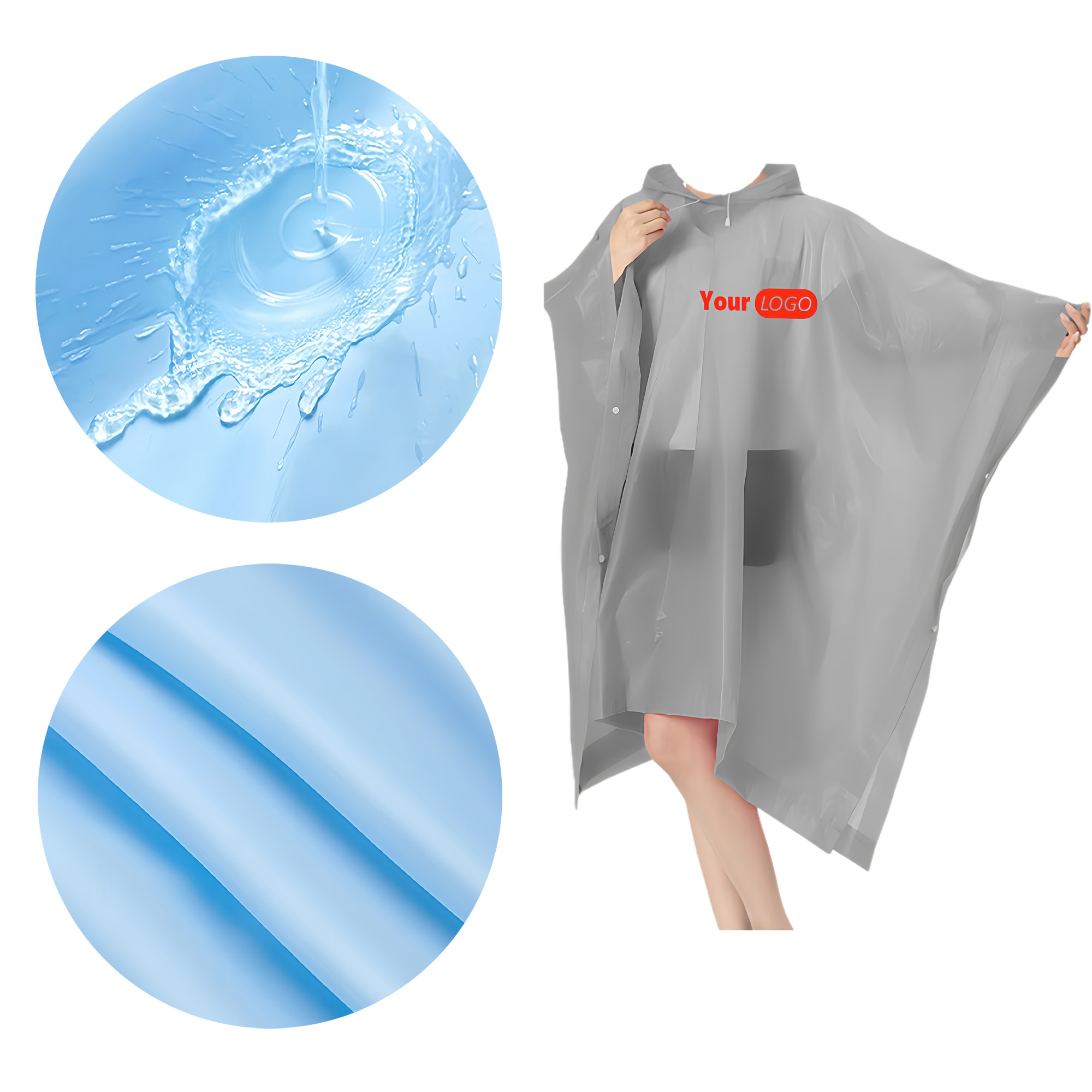 Extended And Thickened EVA Cape-Style Raincoat 5
