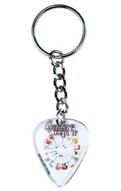 Guitar Pick / Plectrum, Standard Size Pick on Key Chain
