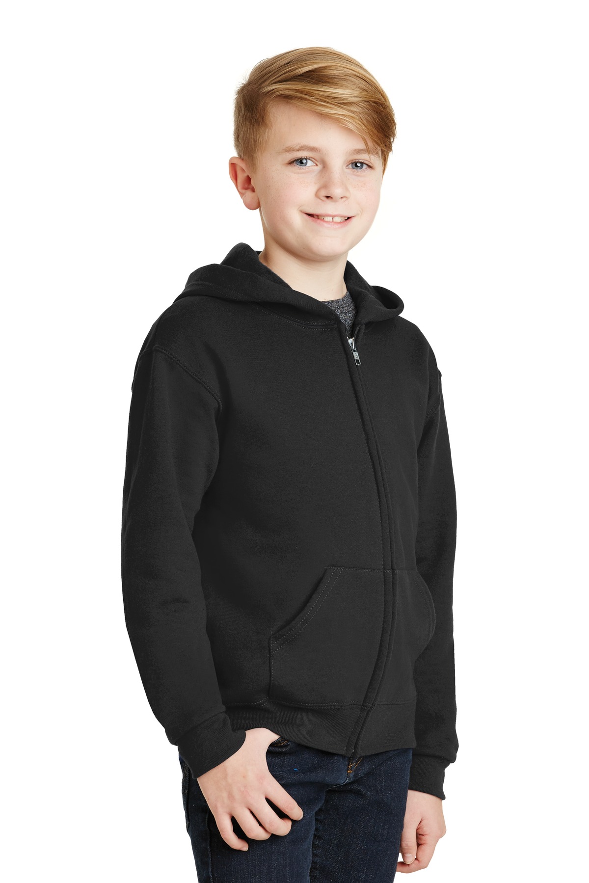 Jerzees® Youth NuBlend Full-Zip Hooded Sweatshirt 11