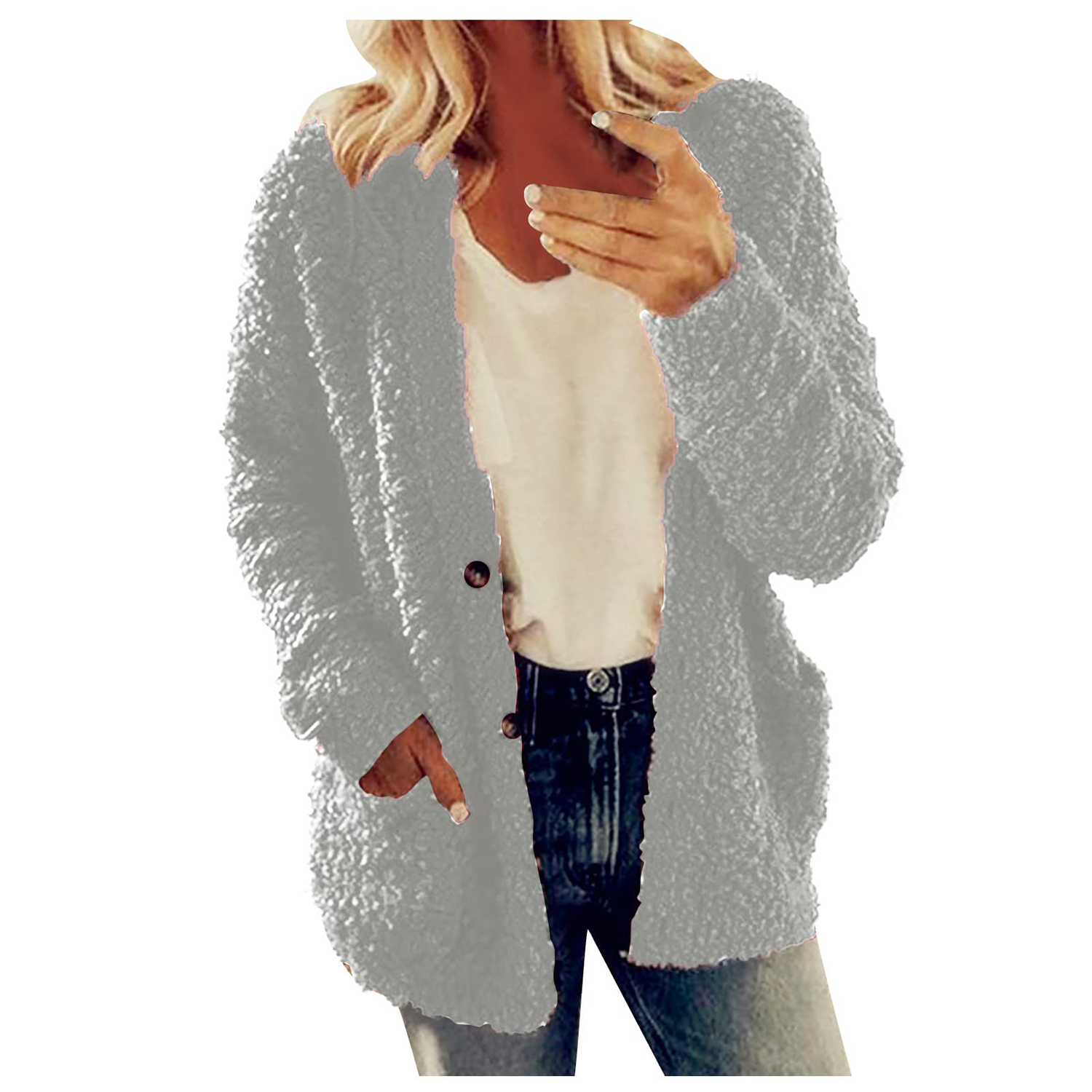 Womens Winter Fashion Lamb Wool Coat 3