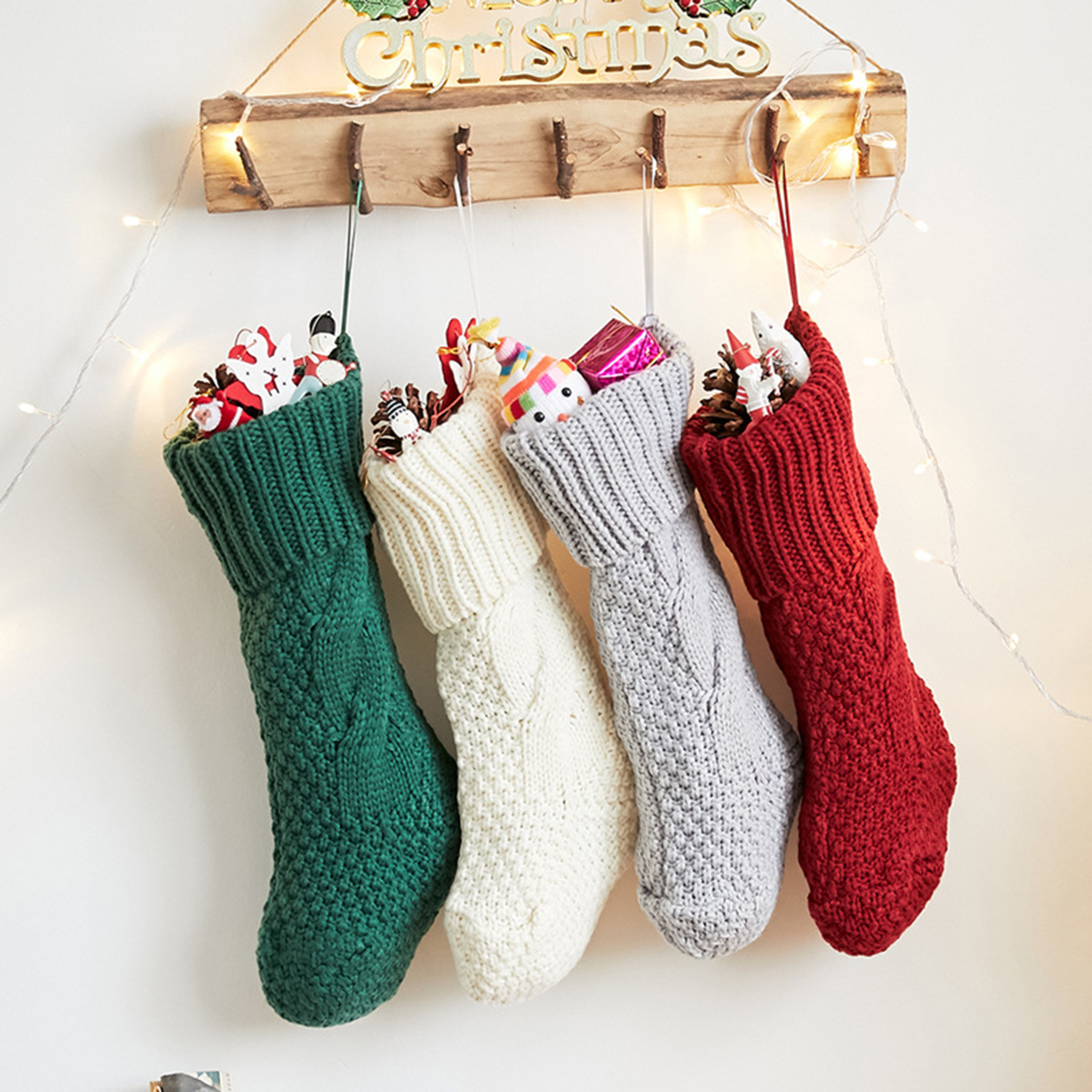 Christmas Ornament Stockings Bags, custom tote bag with logo imprint 2