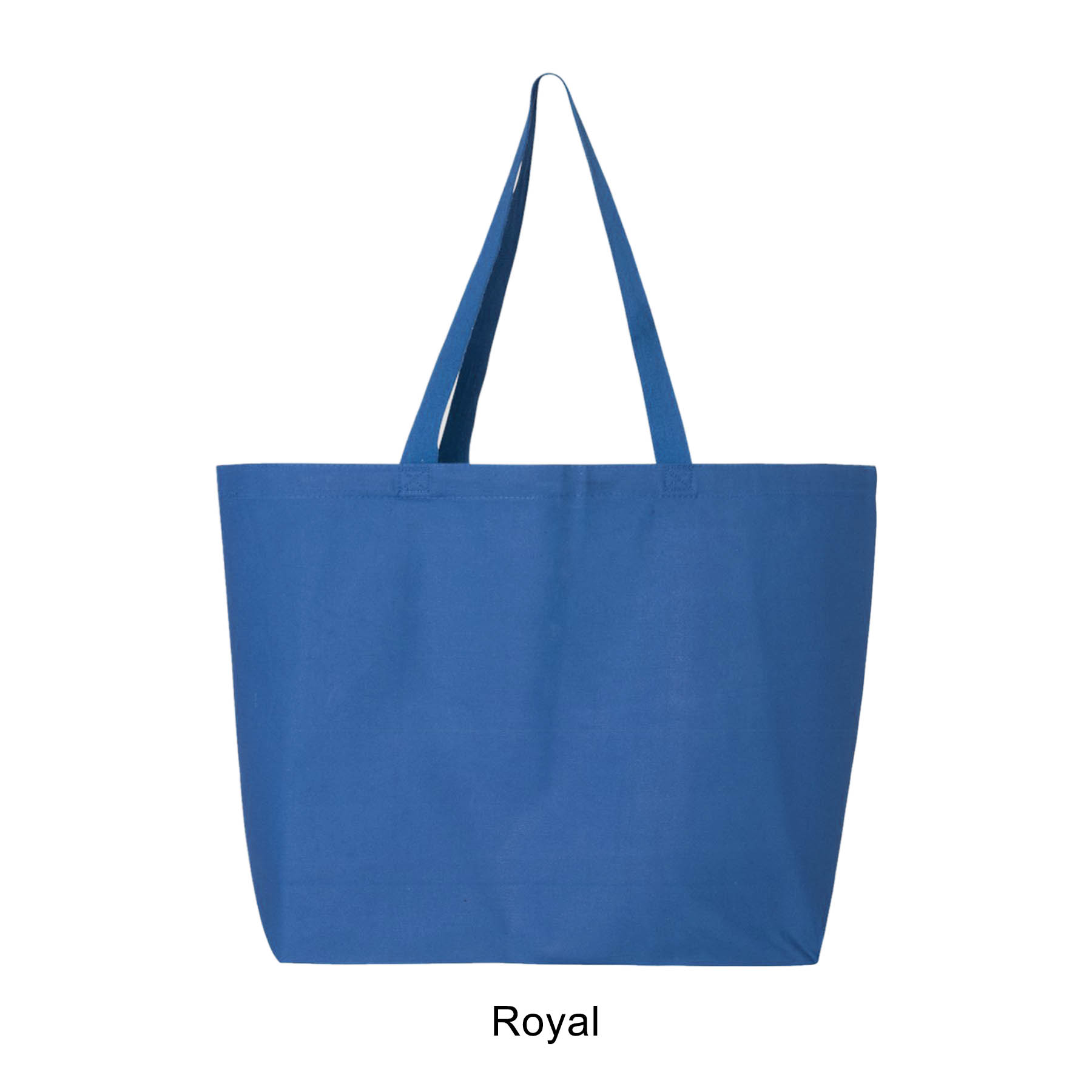 12 oz. 100% Heavy Cotton Canvas 25L Jumbo Tote Bag_R108BT 5