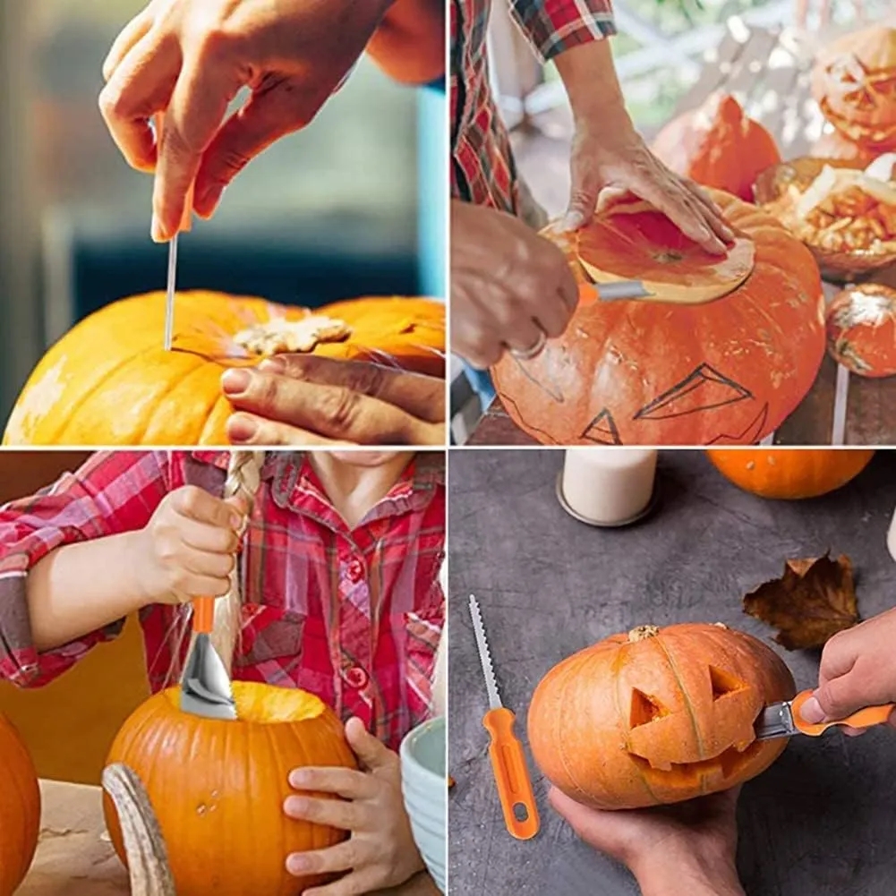 13 Pcs Halloween Pumpkin Carving Tools kits with Handbag 1