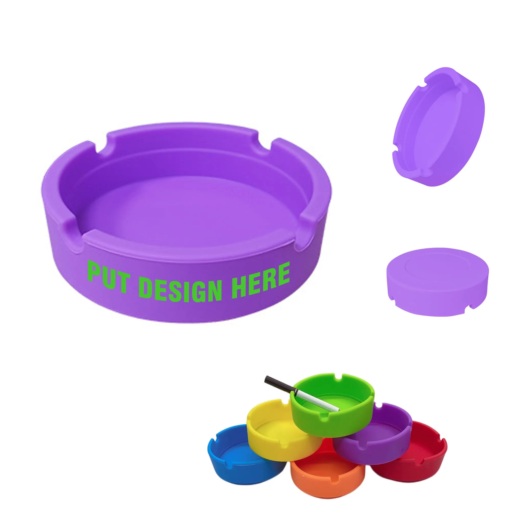 Silicone Ashtray MOQ 100 PCS 2