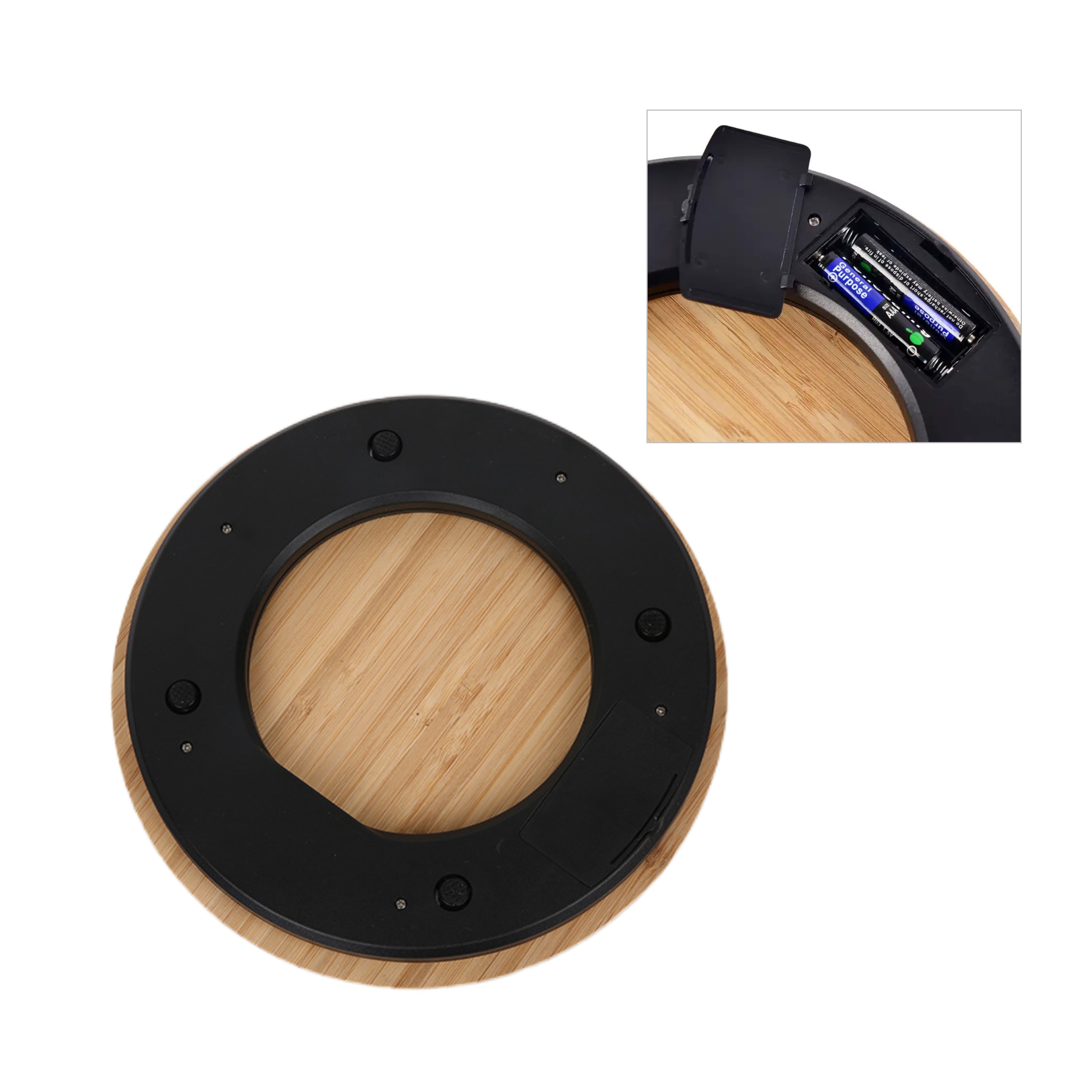 Round Bamboo Kitchen Scale - OCEAN 5