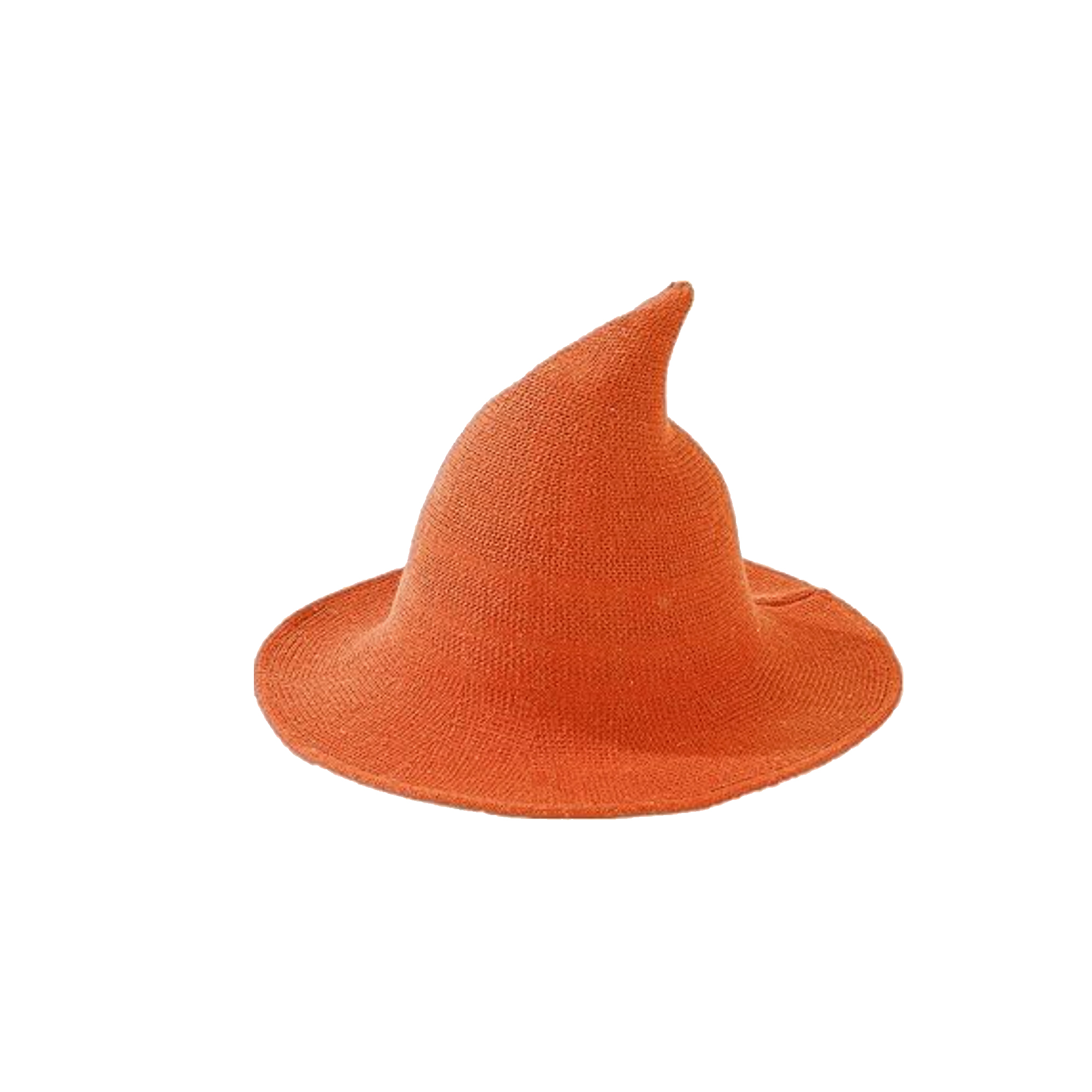 Foldable Wool Blend Witch Hat With Wide Brim 12