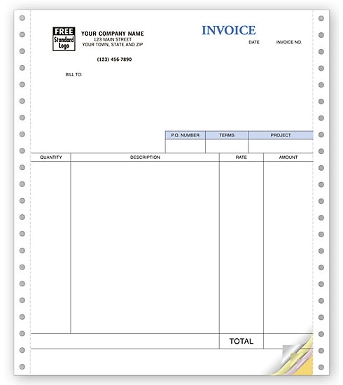 Service Invoices, Continuous, Classic 1